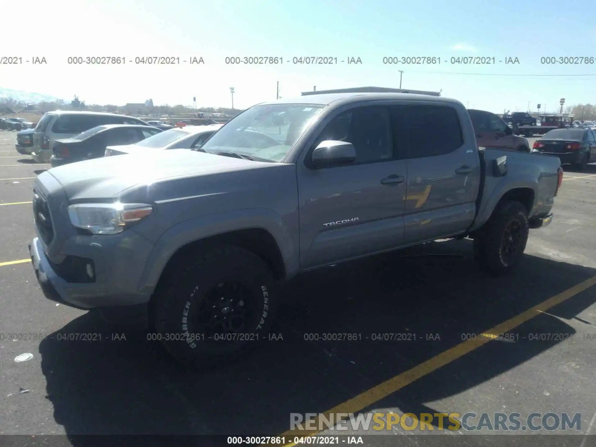 2 Photograph of a damaged car 3TMCZ5AN4KM234443 TOYOTA TACOMA 4WD 2019