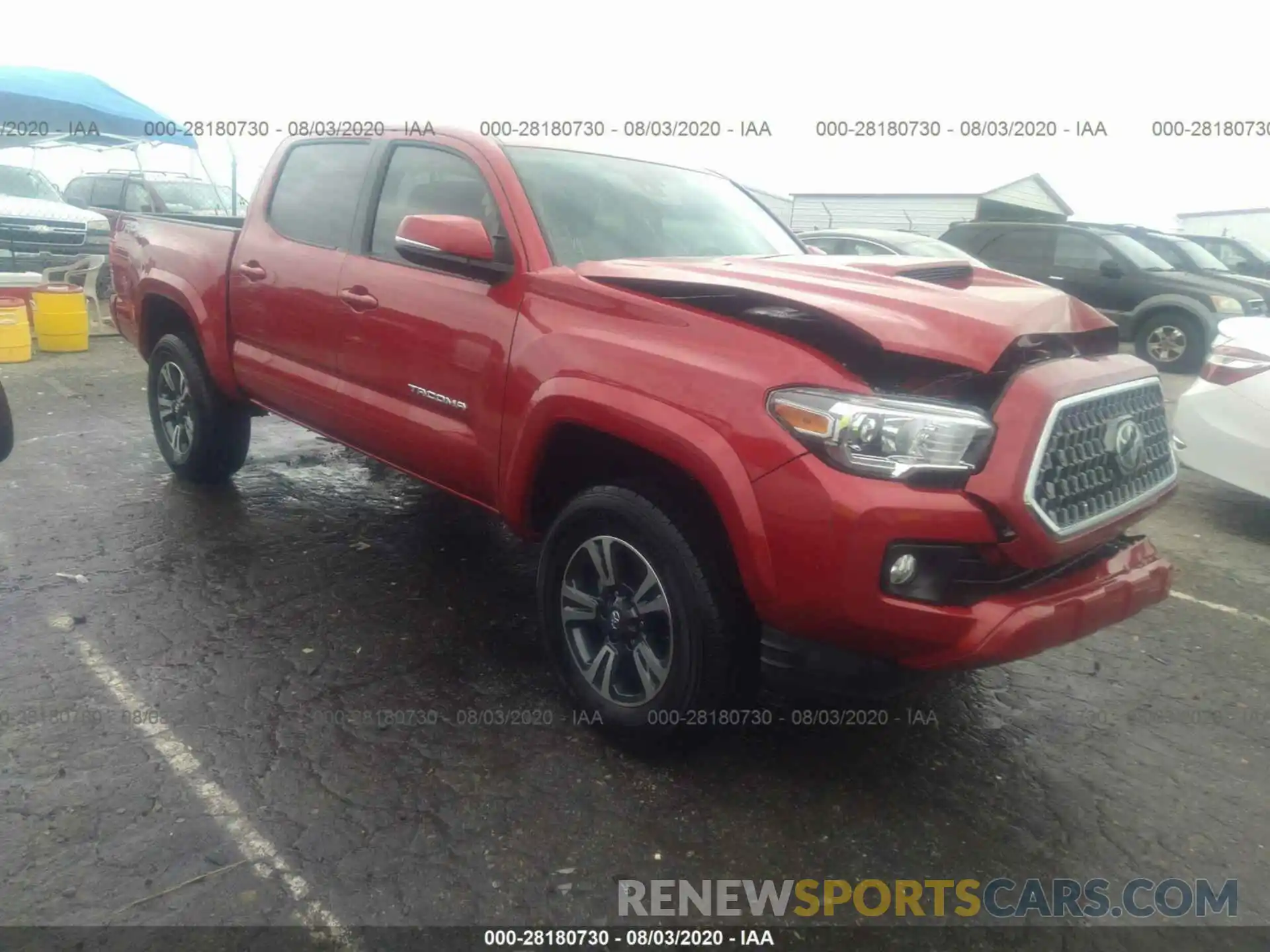 1 Photograph of a damaged car 3TMCZ5AN4KM238251 TOYOTA TACOMA 4WD 2019