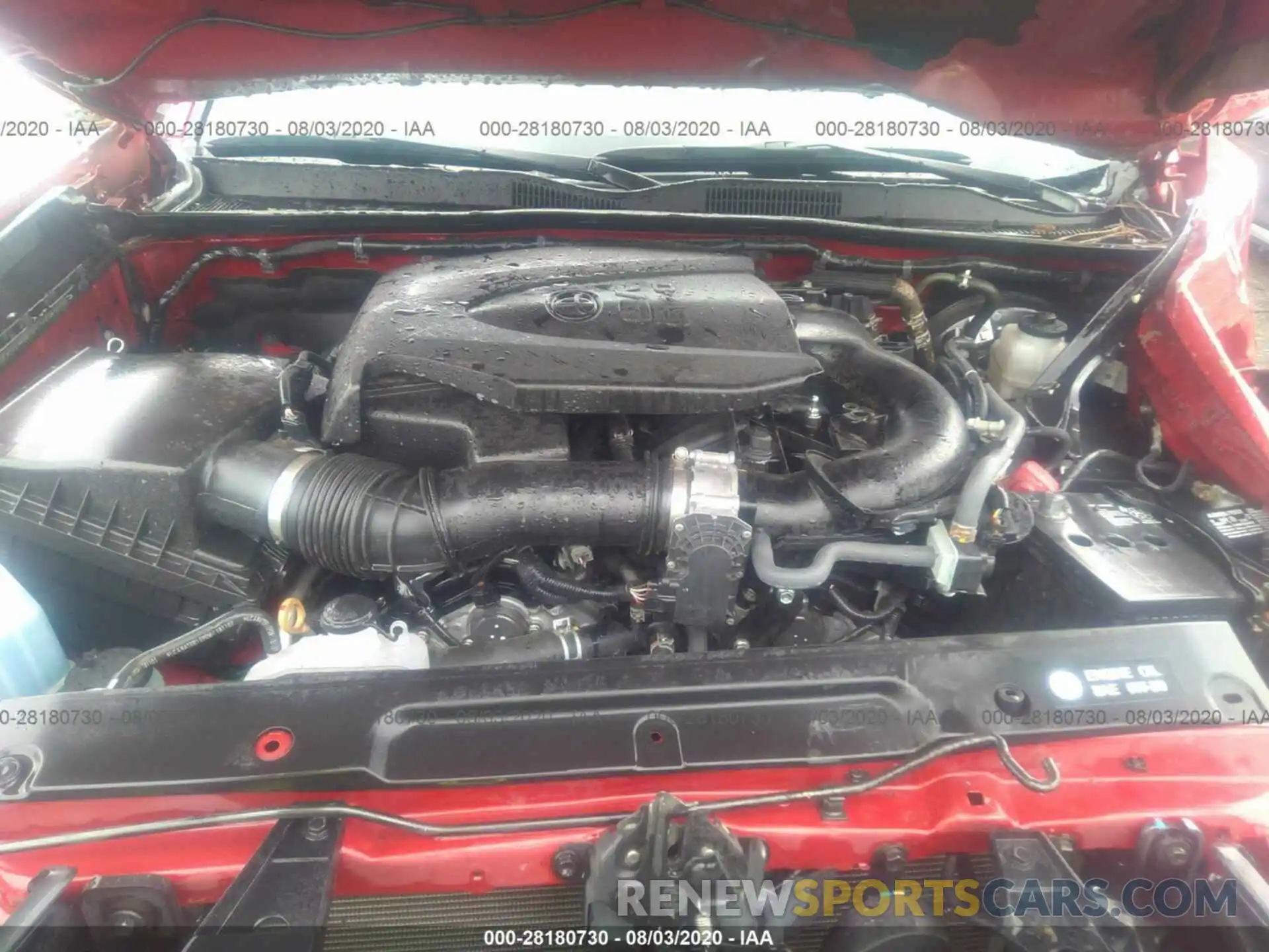 10 Photograph of a damaged car 3TMCZ5AN4KM238251 TOYOTA TACOMA 4WD 2019