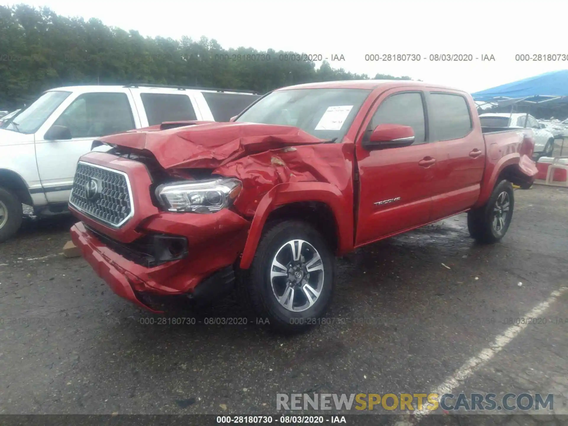 2 Photograph of a damaged car 3TMCZ5AN4KM238251 TOYOTA TACOMA 4WD 2019