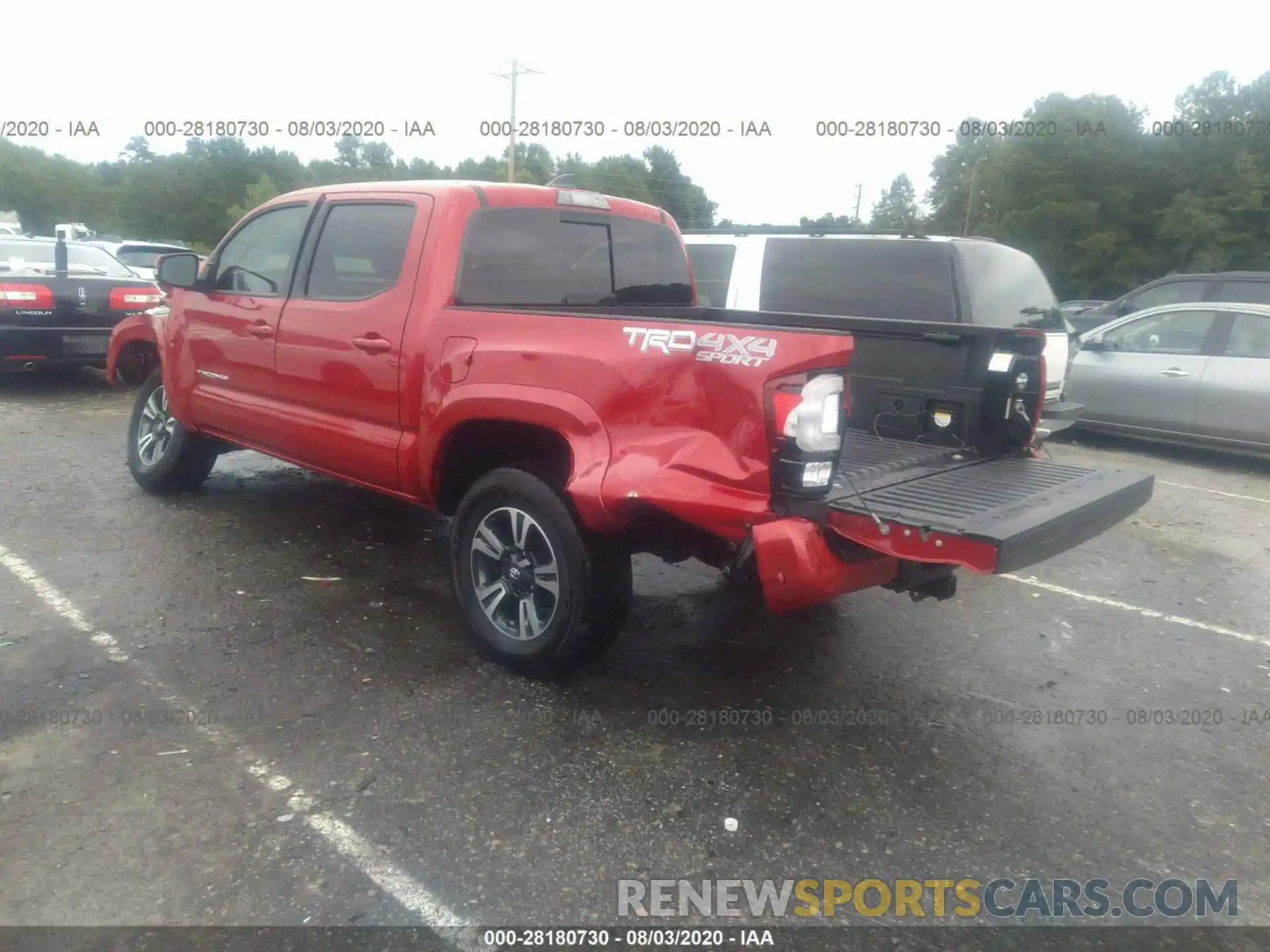 3 Photograph of a damaged car 3TMCZ5AN4KM238251 TOYOTA TACOMA 4WD 2019