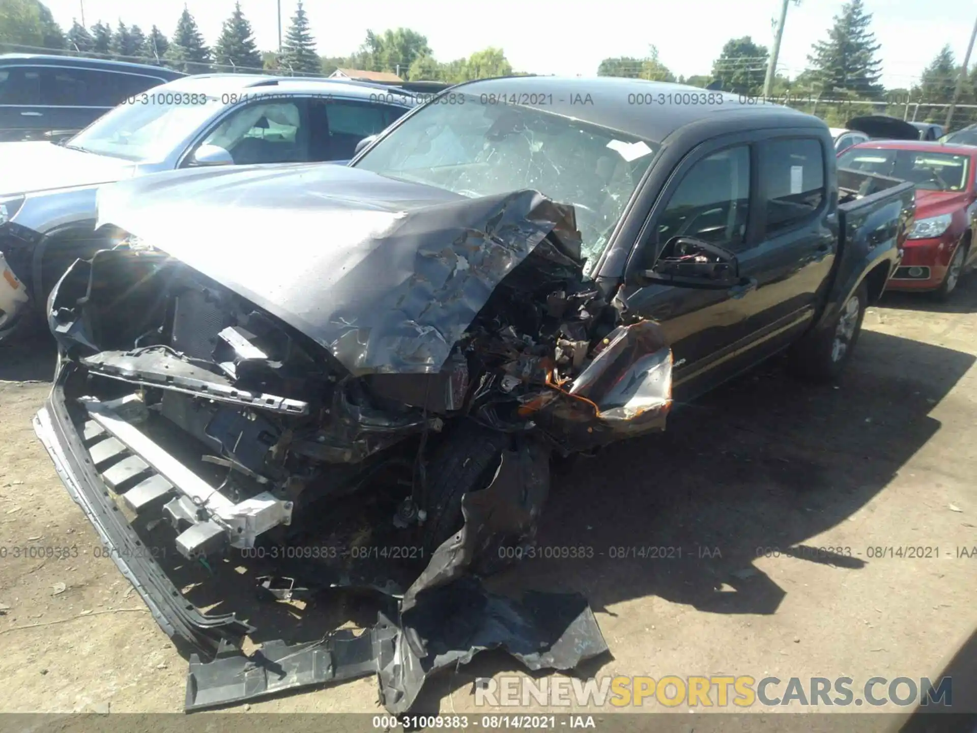 2 Photograph of a damaged car 3TMCZ5AN4KM244891 TOYOTA TACOMA 4WD 2019