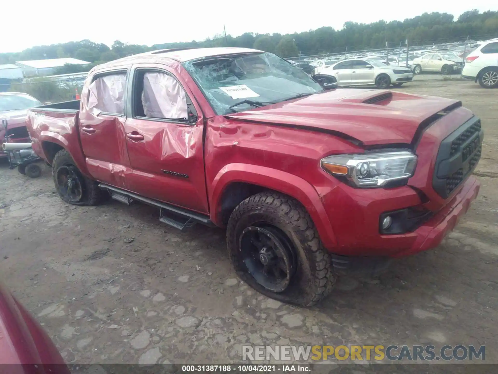 1 Photograph of a damaged car 3TMCZ5AN4KM246320 TOYOTA TACOMA 4WD 2019