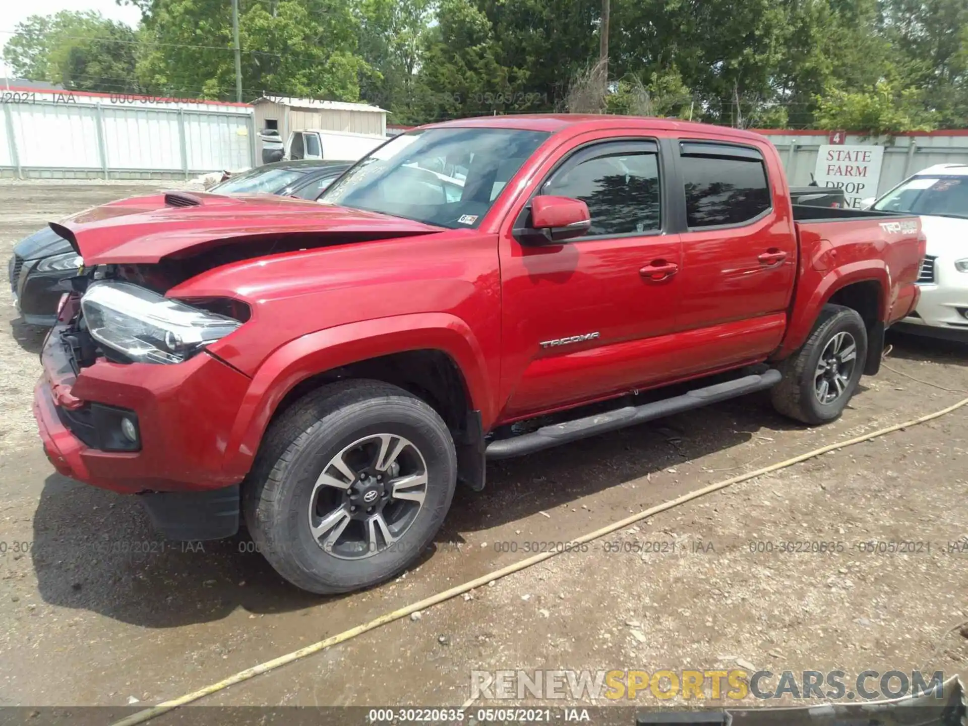 2 Фотография поврежденного автомобиля 3TMCZ5AN4KM247676 TOYOTA TACOMA 4WD 2019