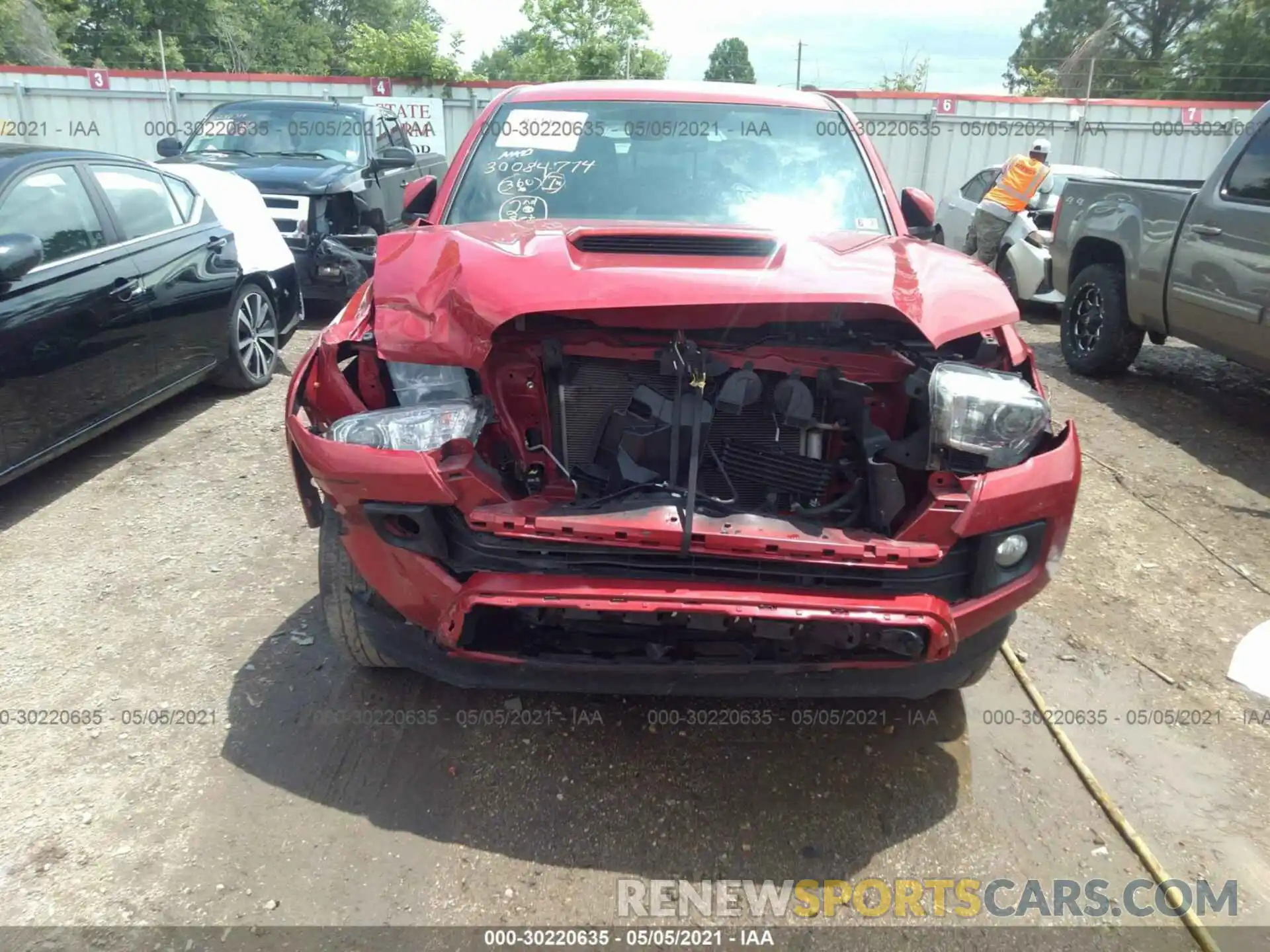 6 Photograph of a damaged car 3TMCZ5AN4KM247676 TOYOTA TACOMA 4WD 2019