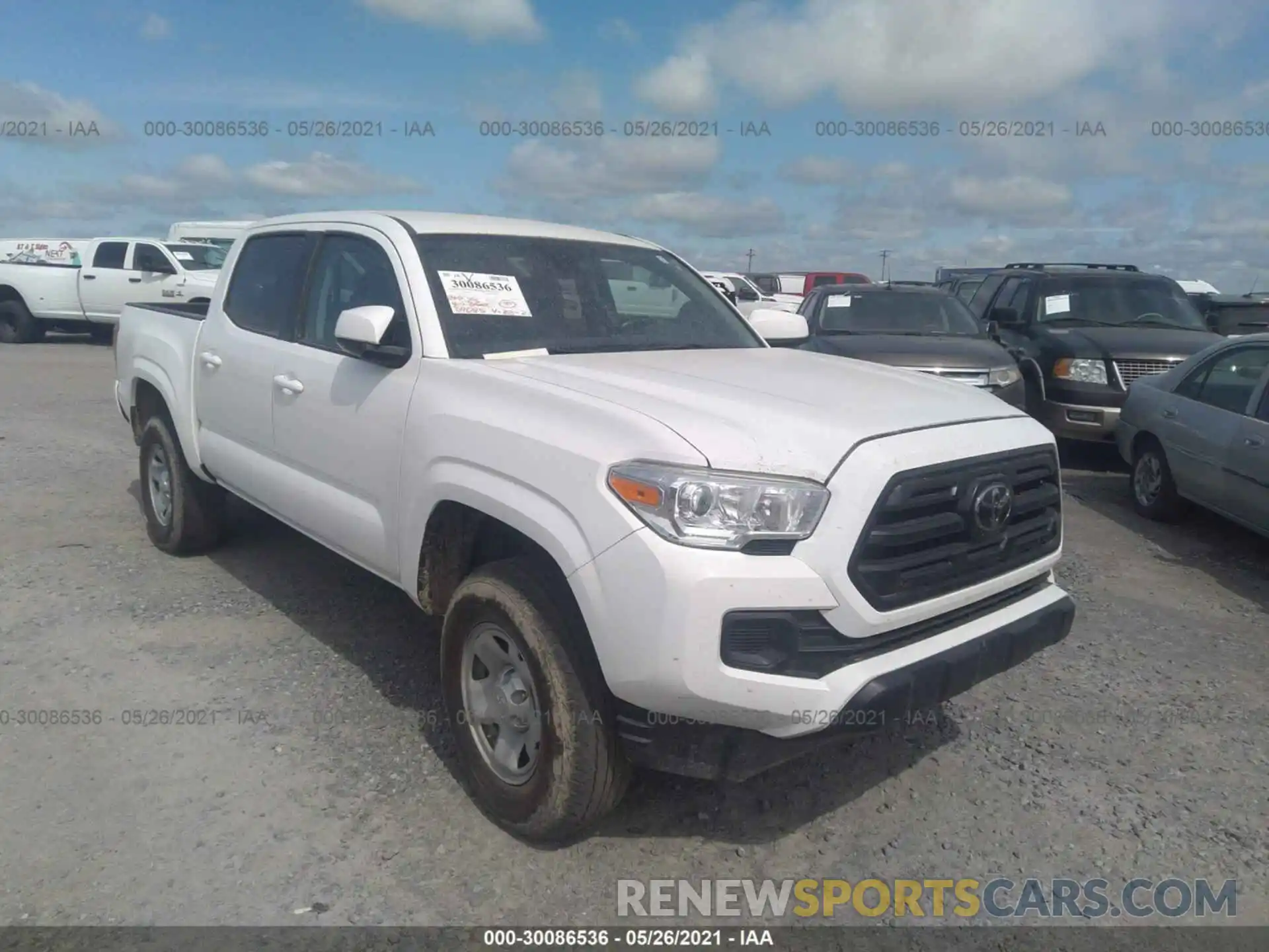 1 Photograph of a damaged car 3TMCZ5AN4KM249329 TOYOTA TACOMA 4WD 2019