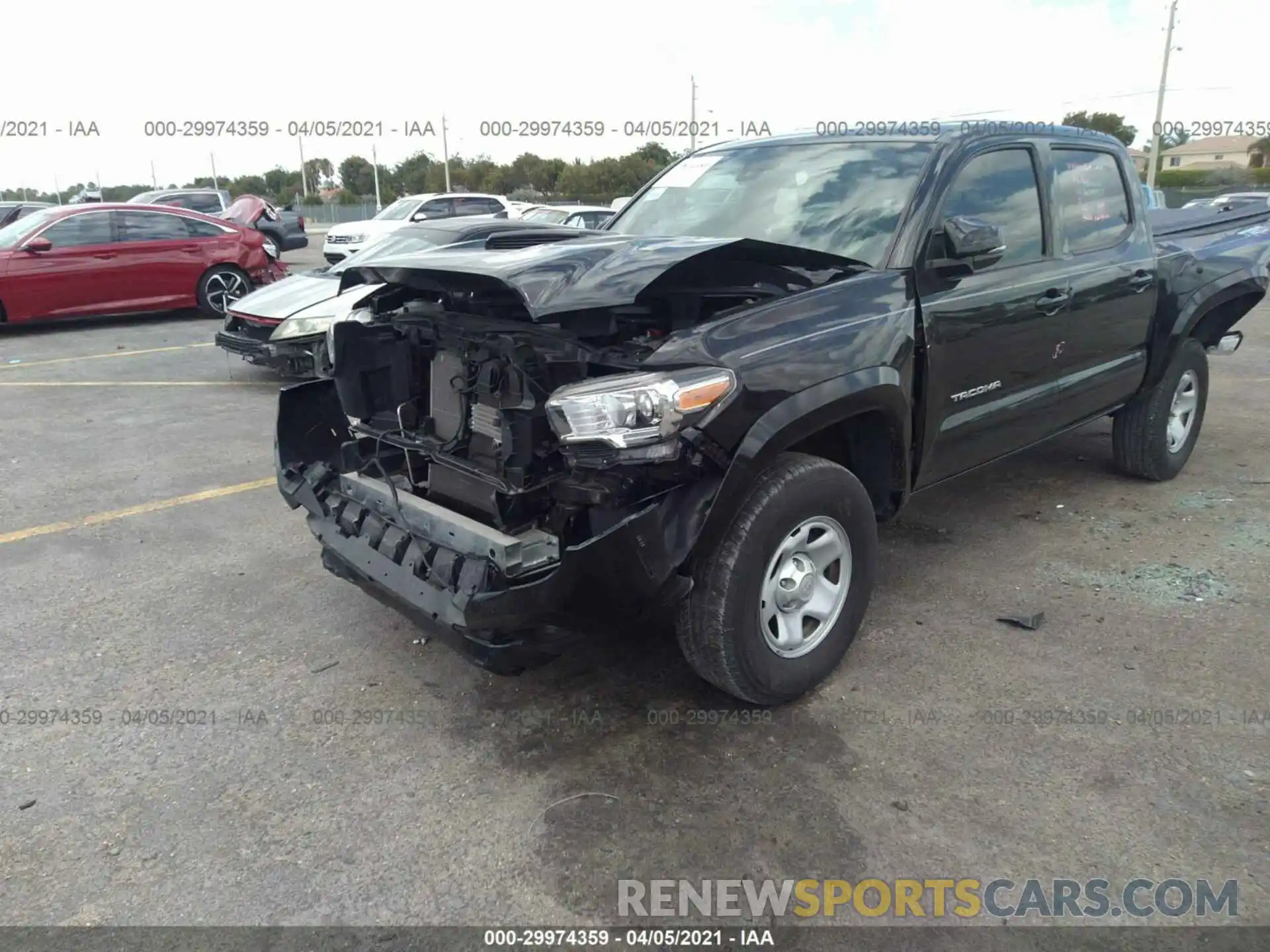 6 Photograph of a damaged car 3TMCZ5AN4KM258547 TOYOTA TACOMA 4WD 2019