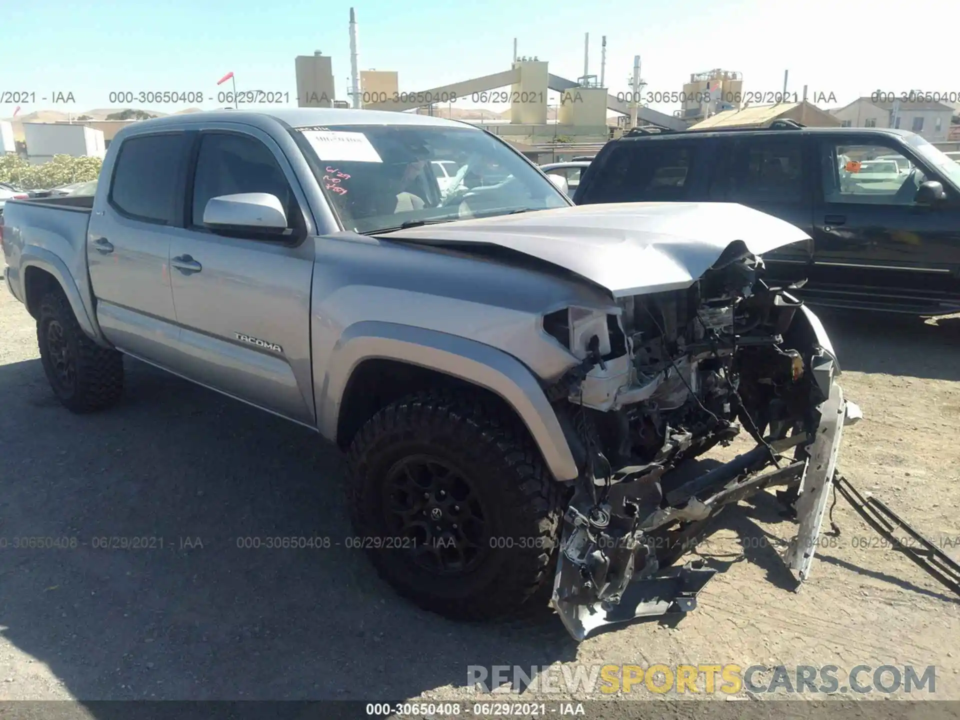 1 Photograph of a damaged car 3TMCZ5AN4KM272030 TOYOTA TACOMA 4WD 2019