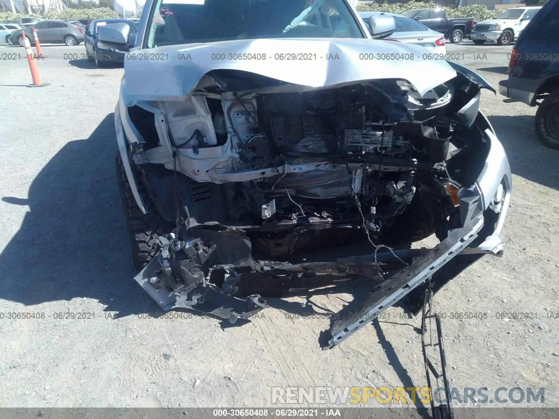 6 Photograph of a damaged car 3TMCZ5AN4KM272030 TOYOTA TACOMA 4WD 2019