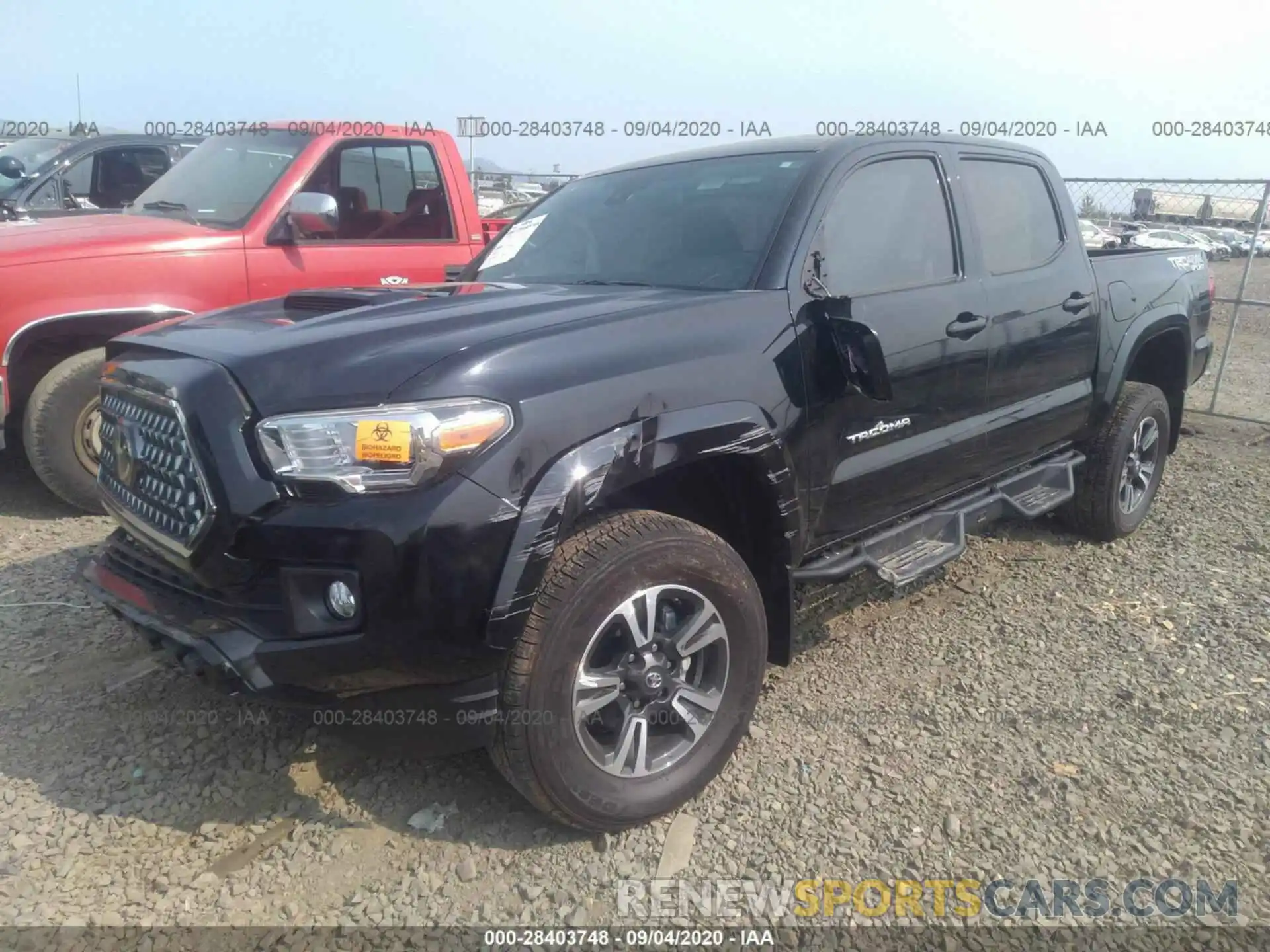 2 Photograph of a damaged car 3TMCZ5AN4KM286543 TOYOTA TACOMA 4WD 2019