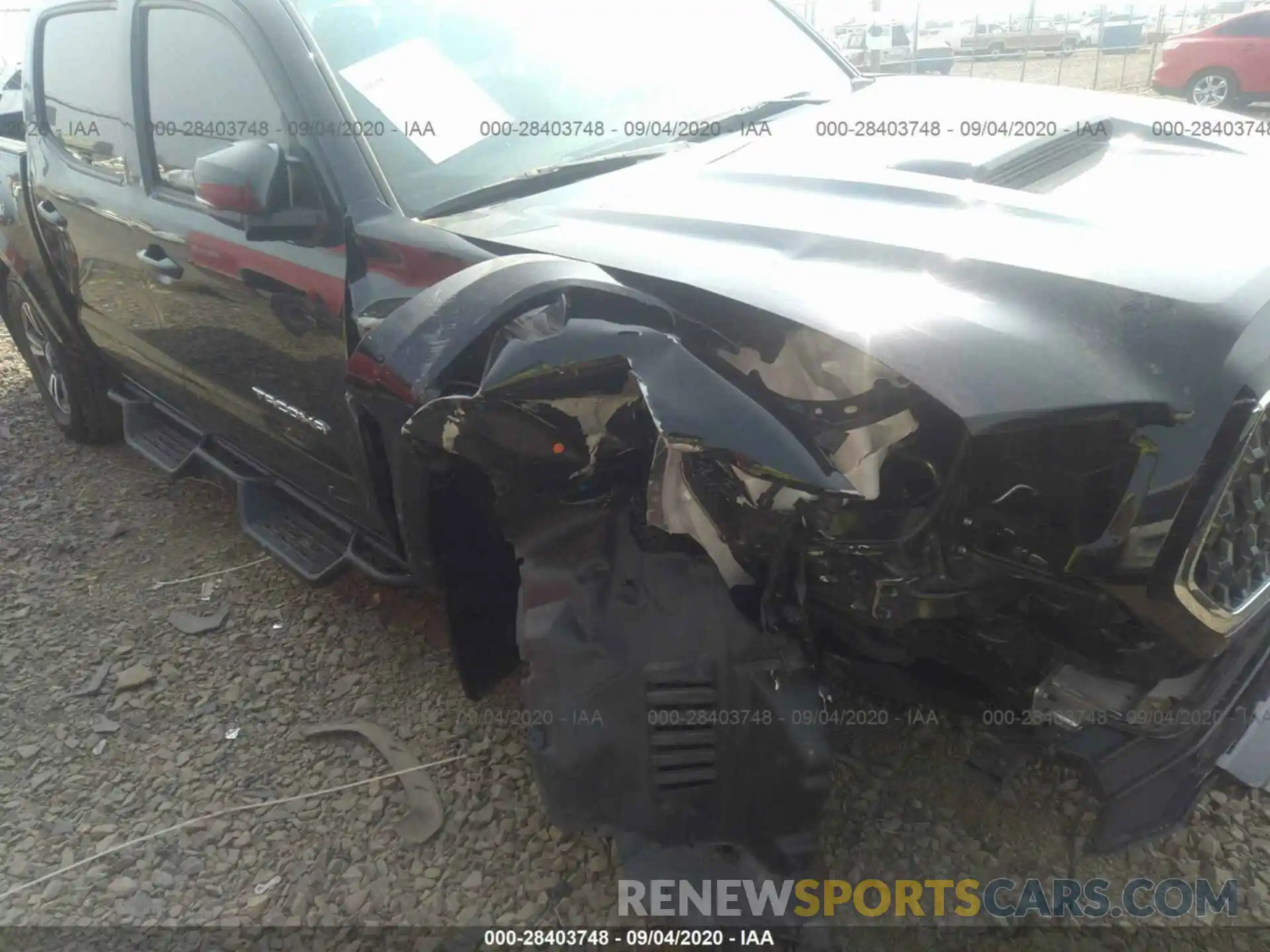 6 Photograph of a damaged car 3TMCZ5AN4KM286543 TOYOTA TACOMA 4WD 2019