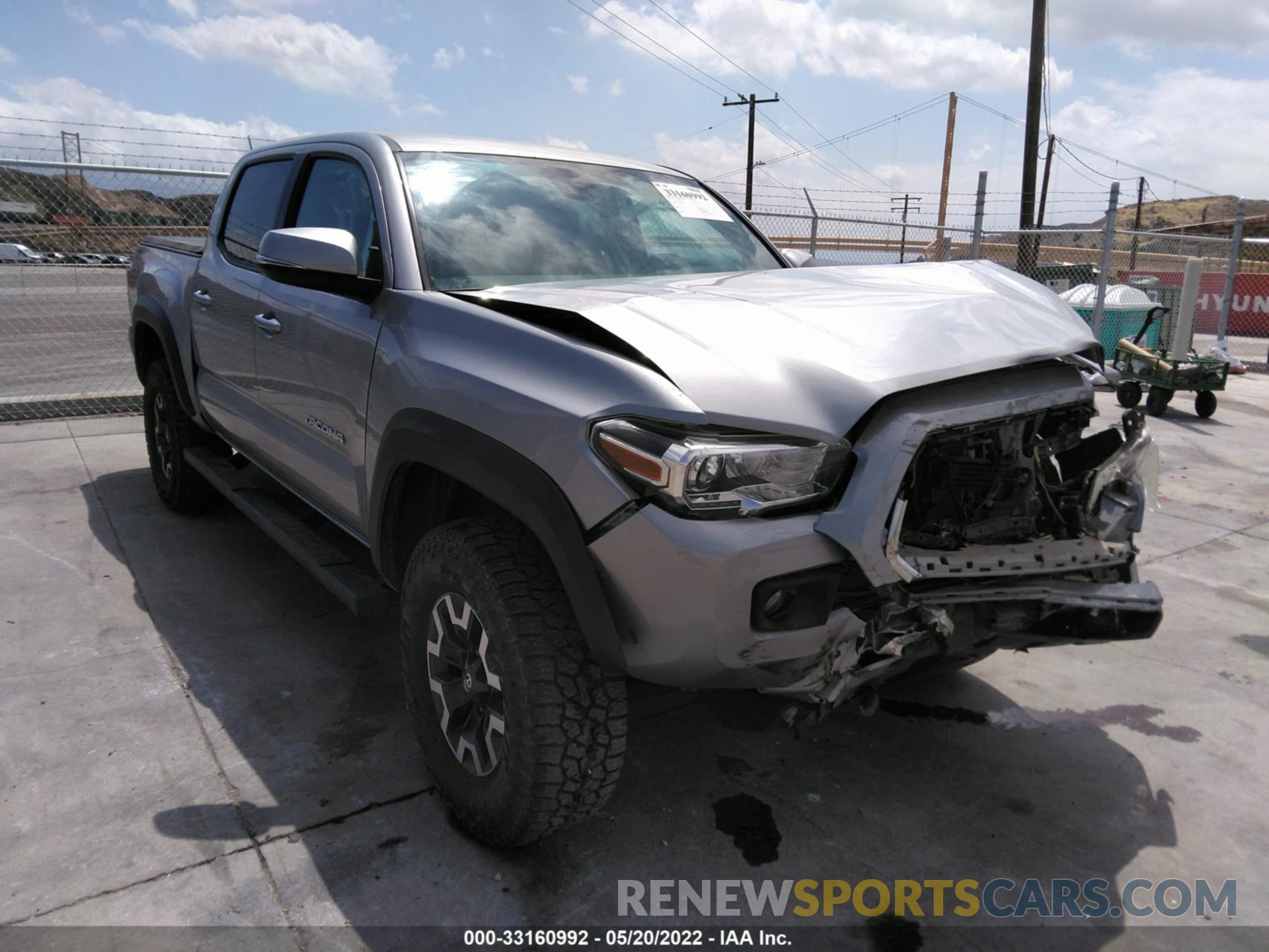 1 Photograph of a damaged car 3TMCZ5AN5KM193241 TOYOTA TACOMA 4WD 2019