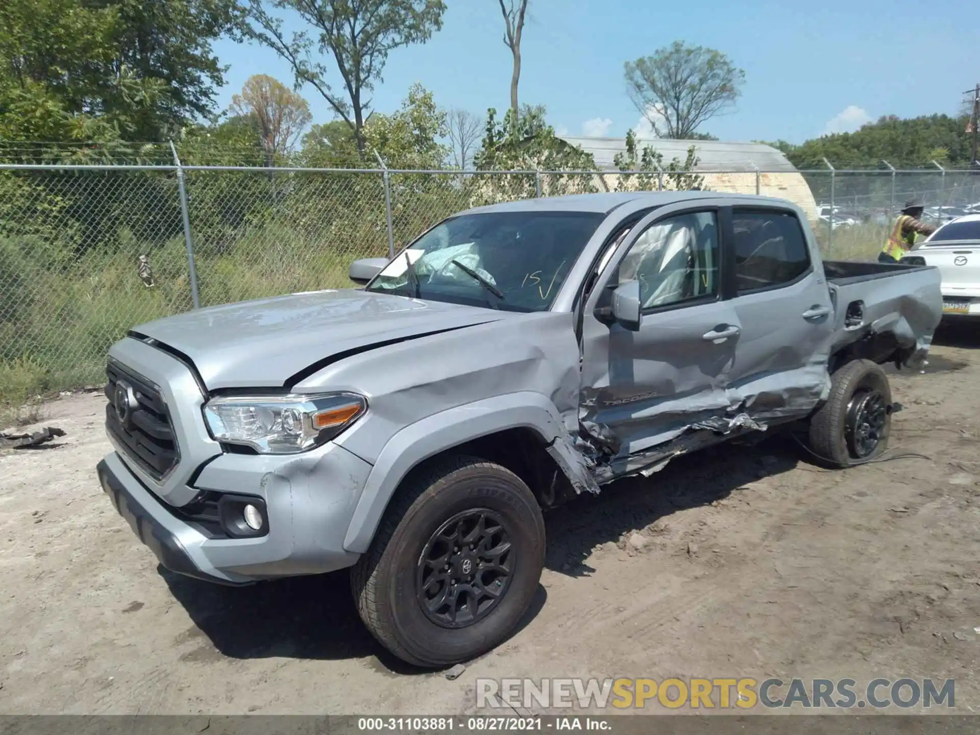 2 Photograph of a damaged car 3TMCZ5AN5KM195930 TOYOTA TACOMA 4WD 2019