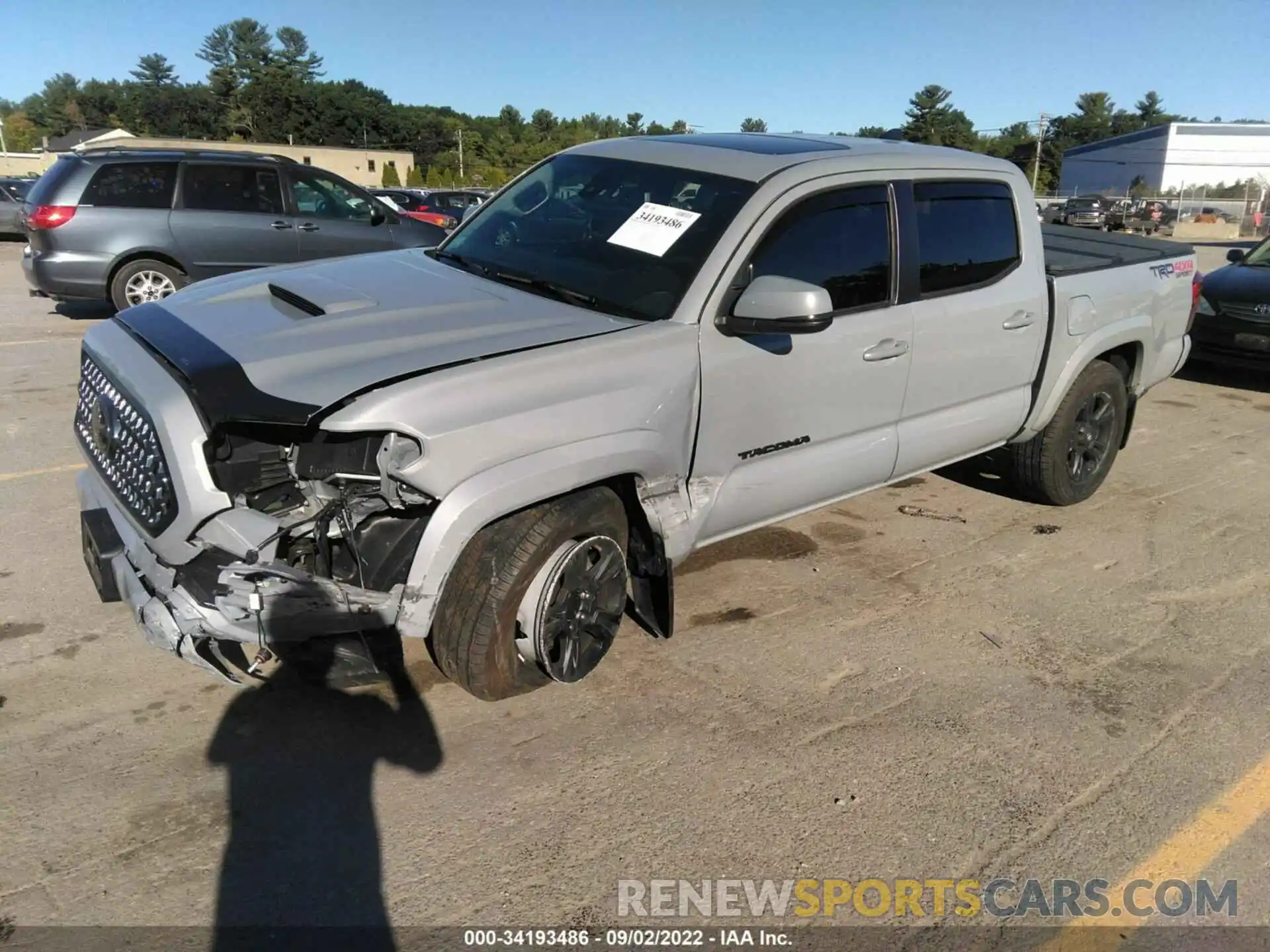 2 Photograph of a damaged car 3TMCZ5AN5KM209826 TOYOTA TACOMA 4WD 2019