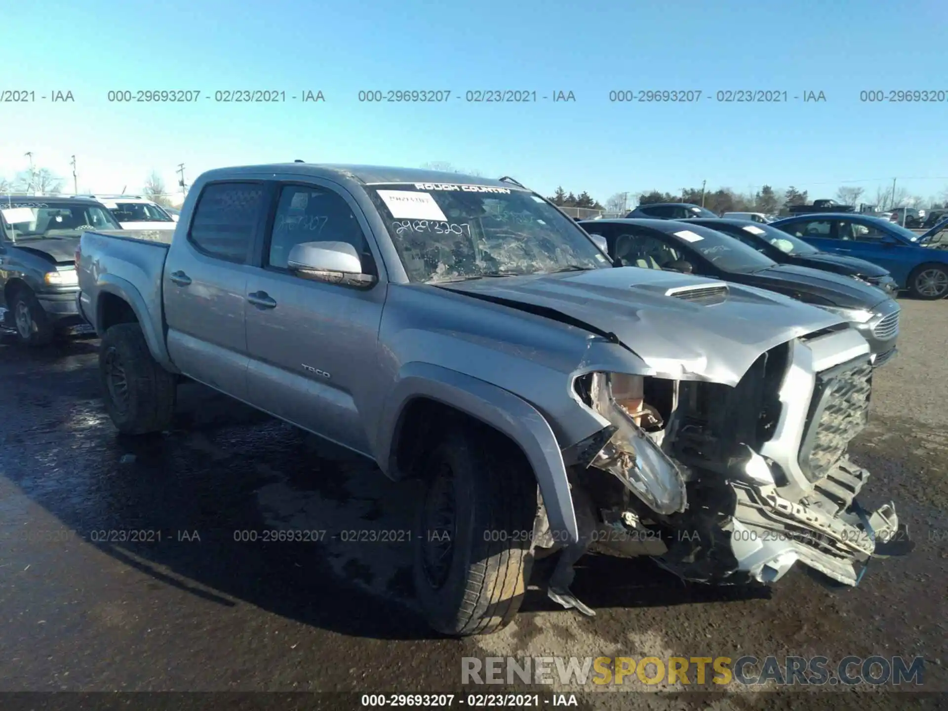 1 Photograph of a damaged car 3TMCZ5AN5KM215268 TOYOTA TACOMA 4WD 2019