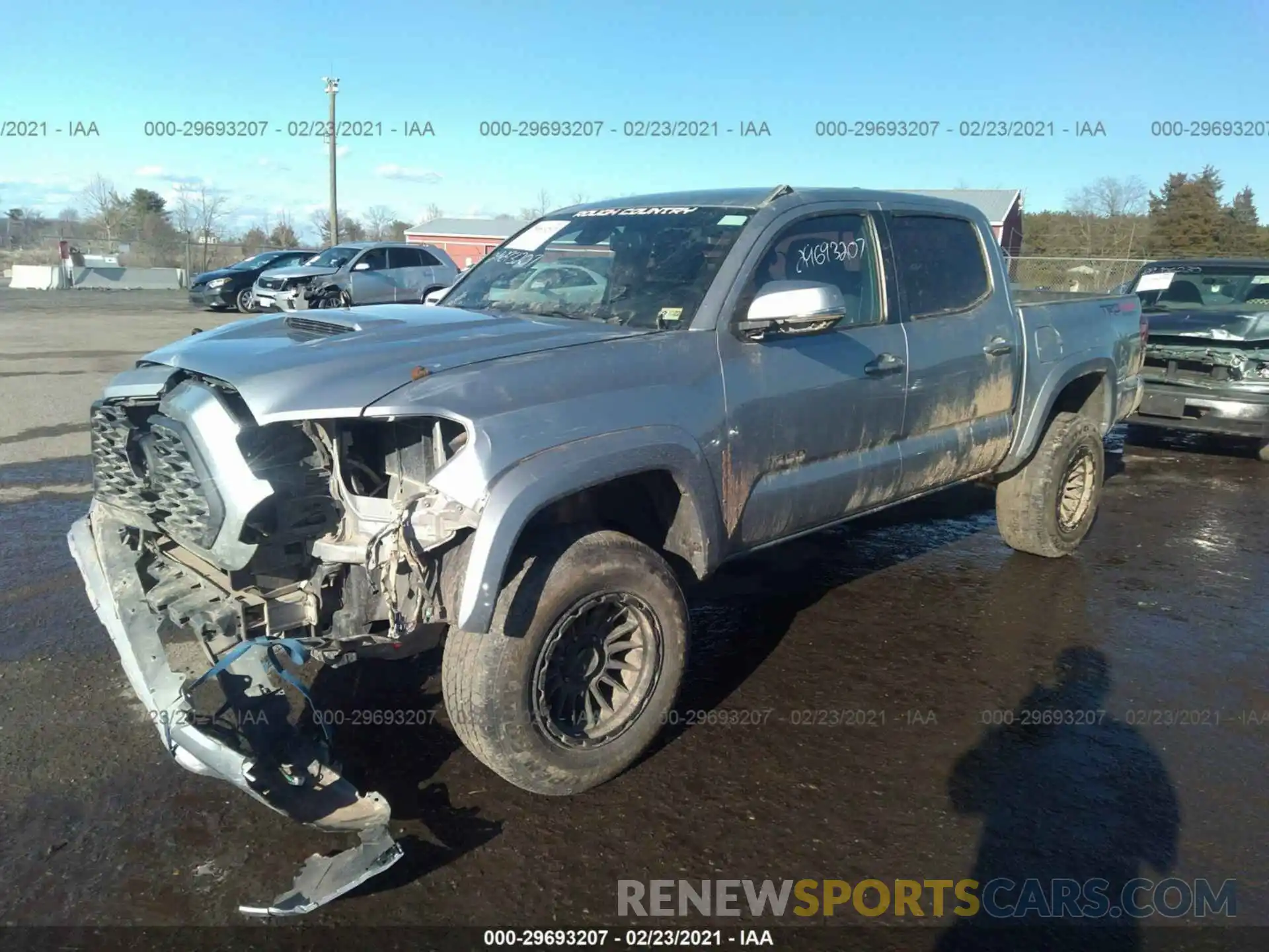 2 Photograph of a damaged car 3TMCZ5AN5KM215268 TOYOTA TACOMA 4WD 2019