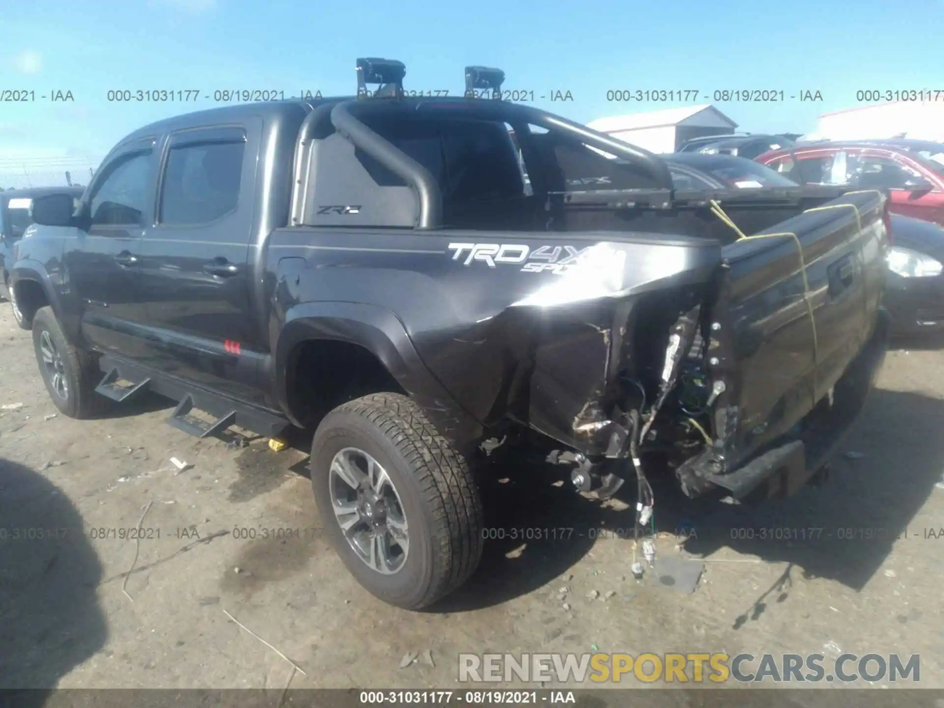 3 Photograph of a damaged car 3TMCZ5AN5KM215769 TOYOTA TACOMA 4WD 2019