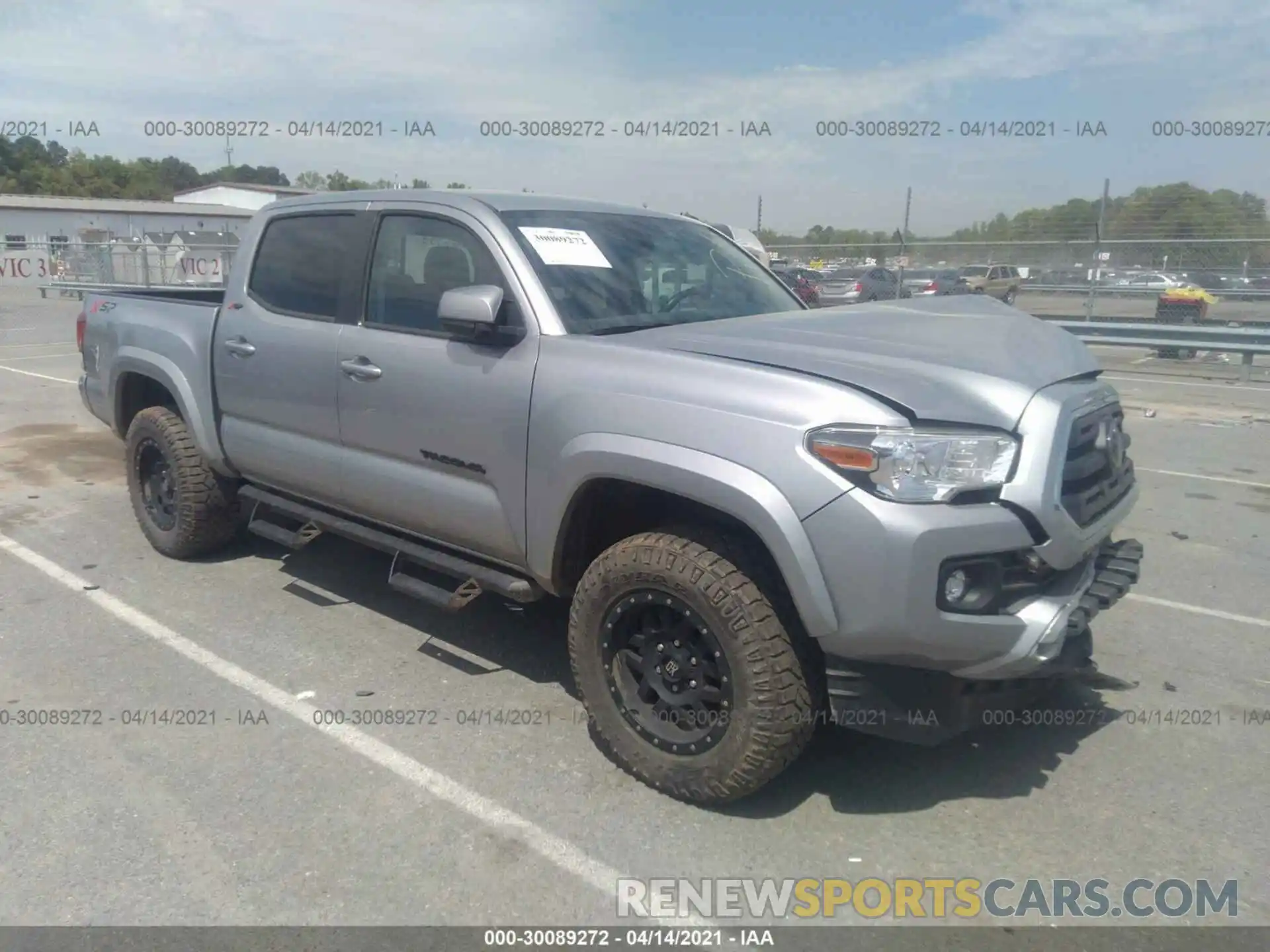 1 Photograph of a damaged car 3TMCZ5AN5KM224570 TOYOTA TACOMA 4WD 2019