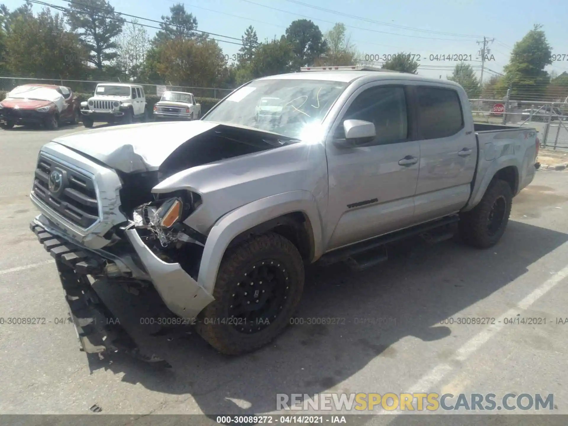 2 Photograph of a damaged car 3TMCZ5AN5KM224570 TOYOTA TACOMA 4WD 2019