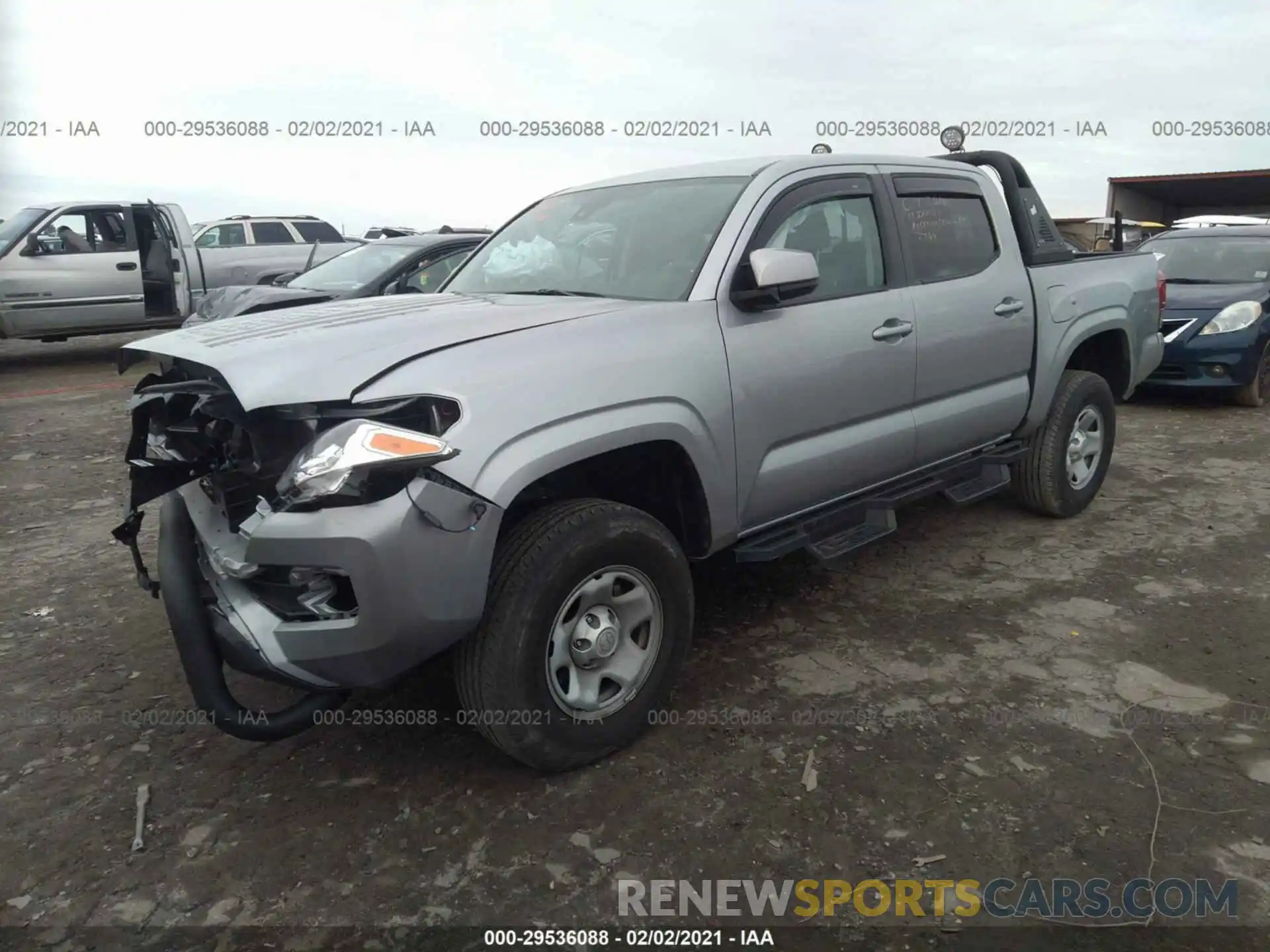 2 Photograph of a damaged car 3TMCZ5AN5KM227744 TOYOTA TACOMA 4WD 2019