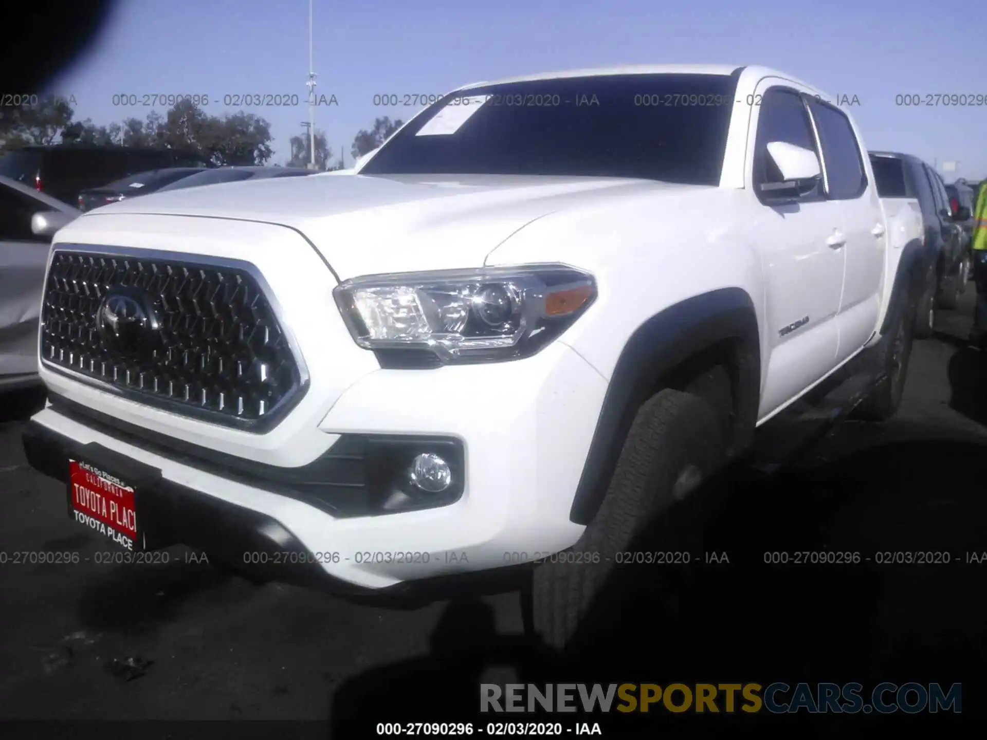 2 Photograph of a damaged car 3TMCZ5AN5KM230028 TOYOTA TACOMA 4WD 2019