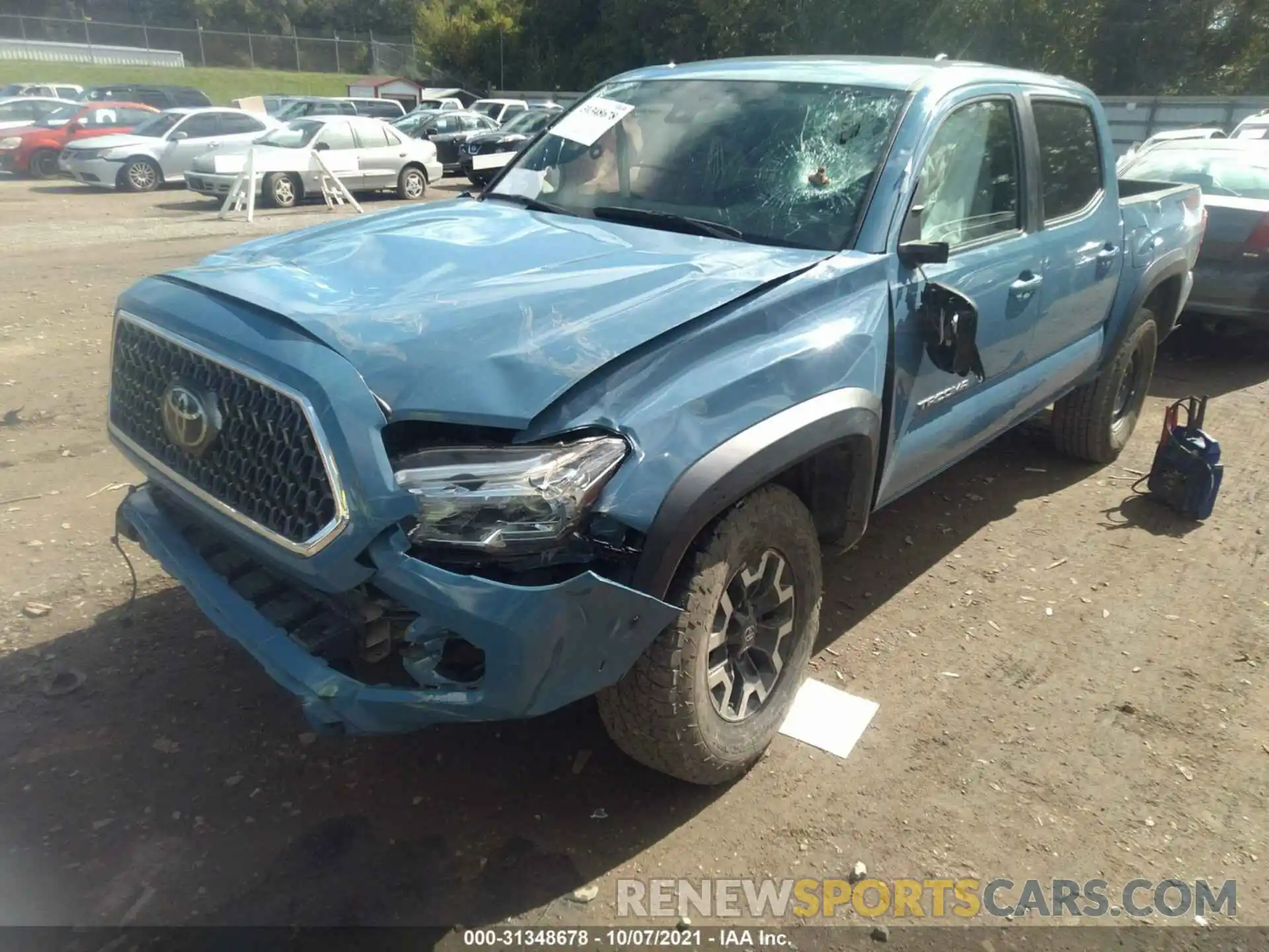 2 Photograph of a damaged car 3TMCZ5AN5KM231955 TOYOTA TACOMA 4WD 2019