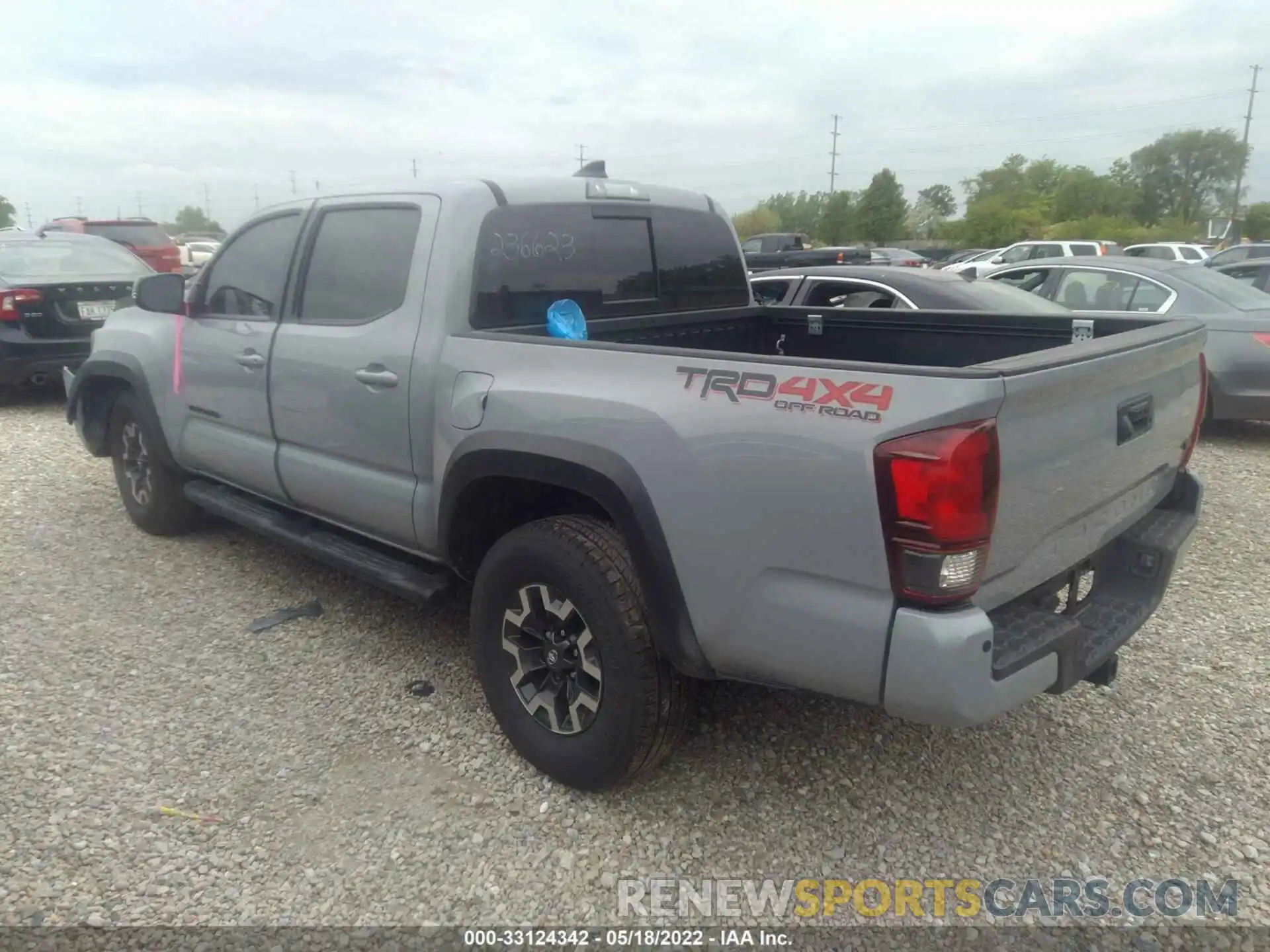 3 Photograph of a damaged car 3TMCZ5AN5KM236623 TOYOTA TACOMA 4WD 2019