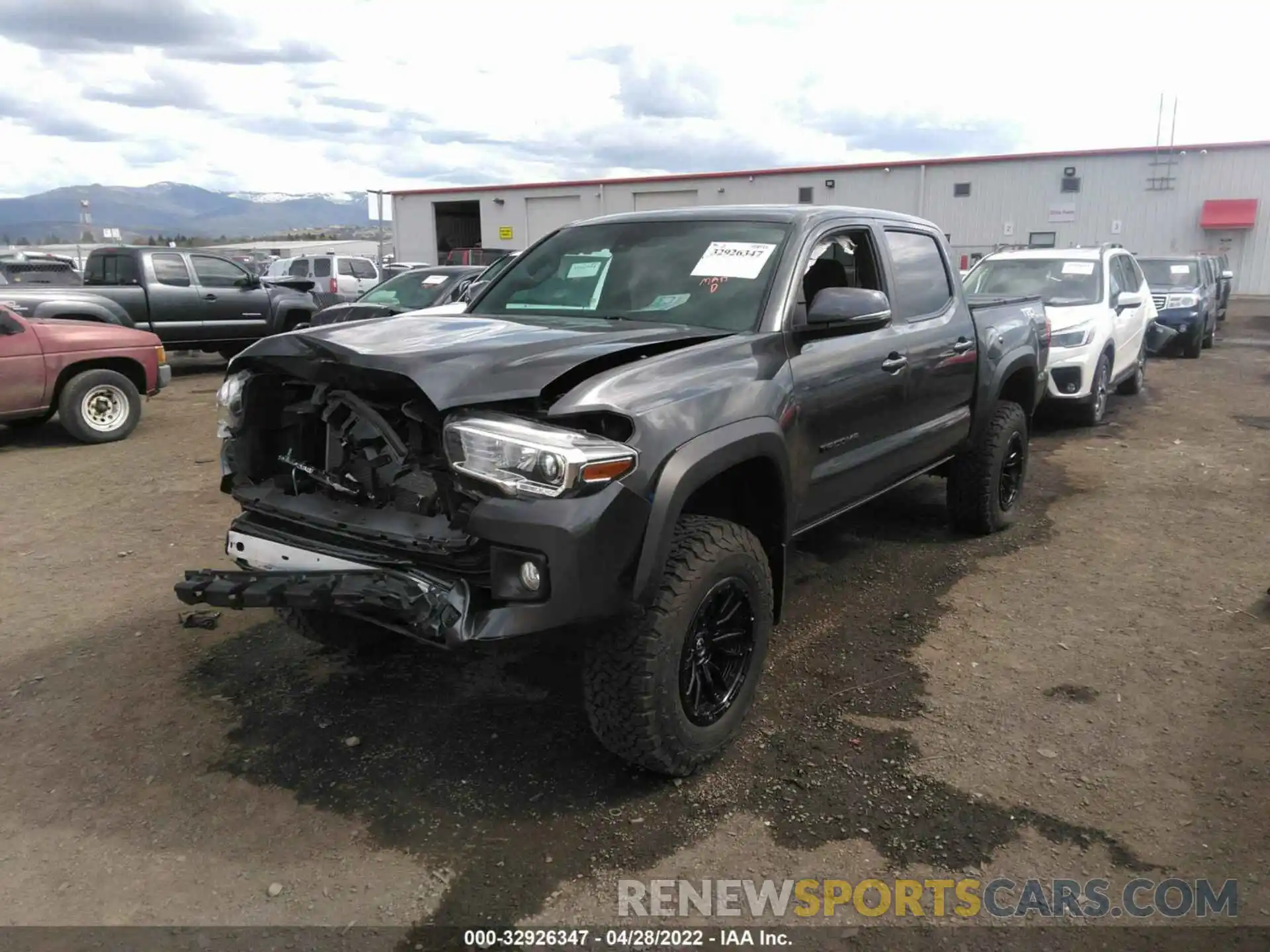 2 Photograph of a damaged car 3TMCZ5AN5KM256337 TOYOTA TACOMA 4WD 2019