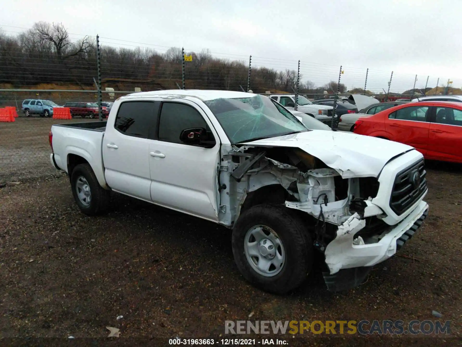 1 Photograph of a damaged car 3TMCZ5AN5KM257567 TOYOTA TACOMA 4WD 2019