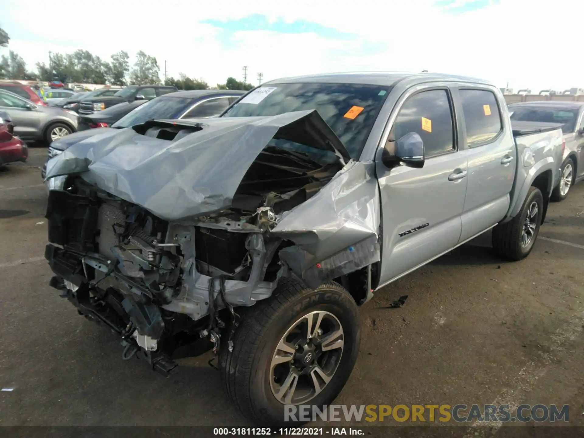 2 Photograph of a damaged car 3TMCZ5AN5KM260713 TOYOTA TACOMA 4WD 2019