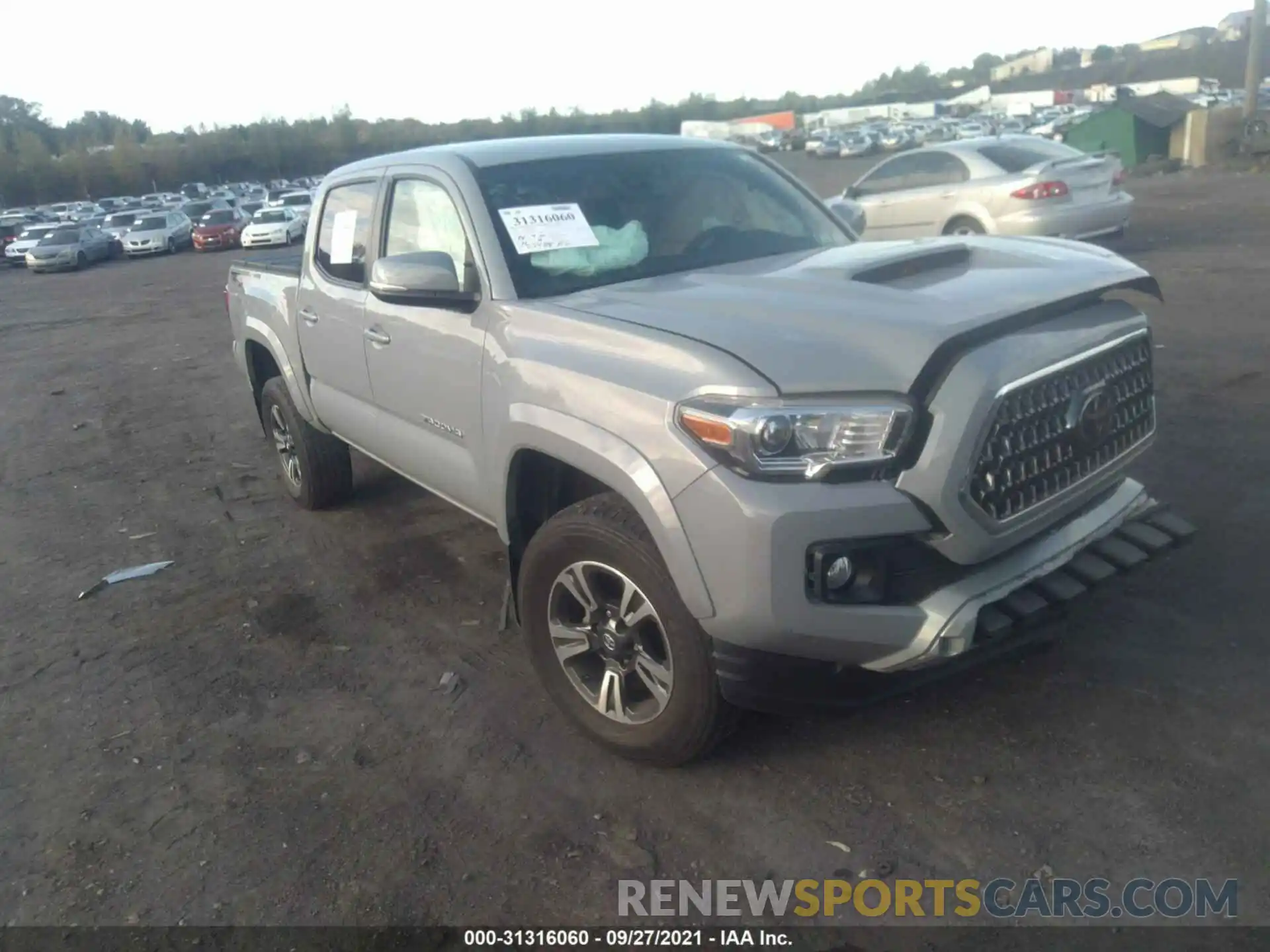 1 Photograph of a damaged car 3TMCZ5AN5KM268679 TOYOTA TACOMA 4WD 2019