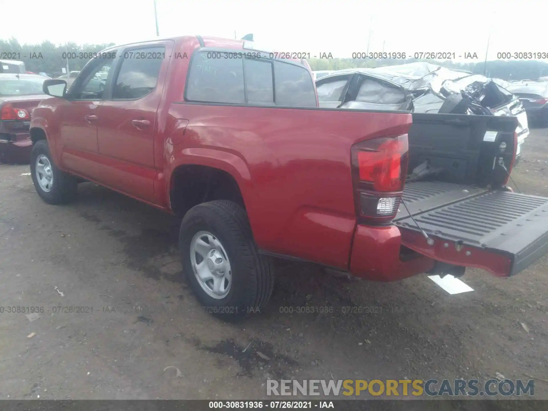 3 Photograph of a damaged car 3TMCZ5AN5KM268844 TOYOTA TACOMA 4WD 2019