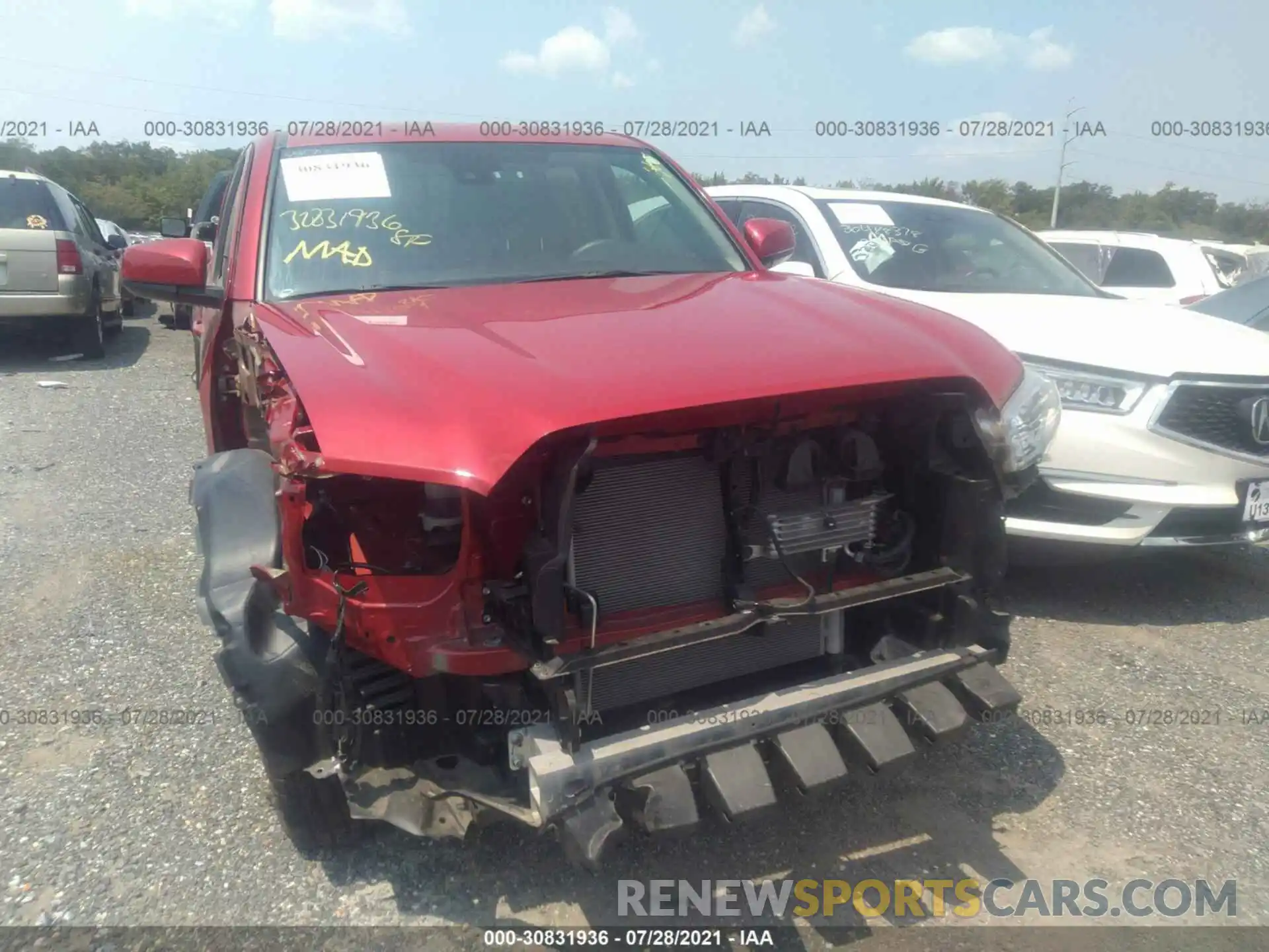 6 Photograph of a damaged car 3TMCZ5AN5KM268844 TOYOTA TACOMA 4WD 2019