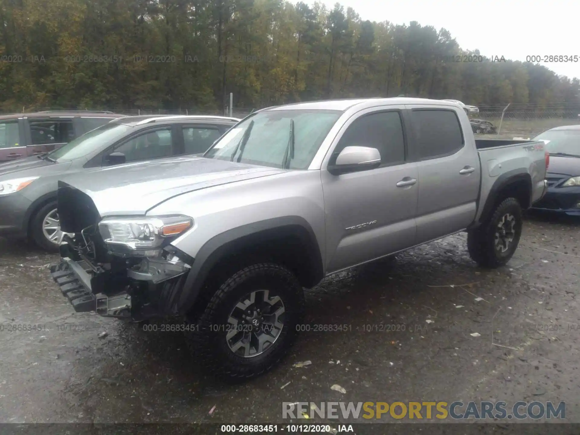 2 Photograph of a damaged car 3TMCZ5AN5KM275809 TOYOTA TACOMA 4WD 2019