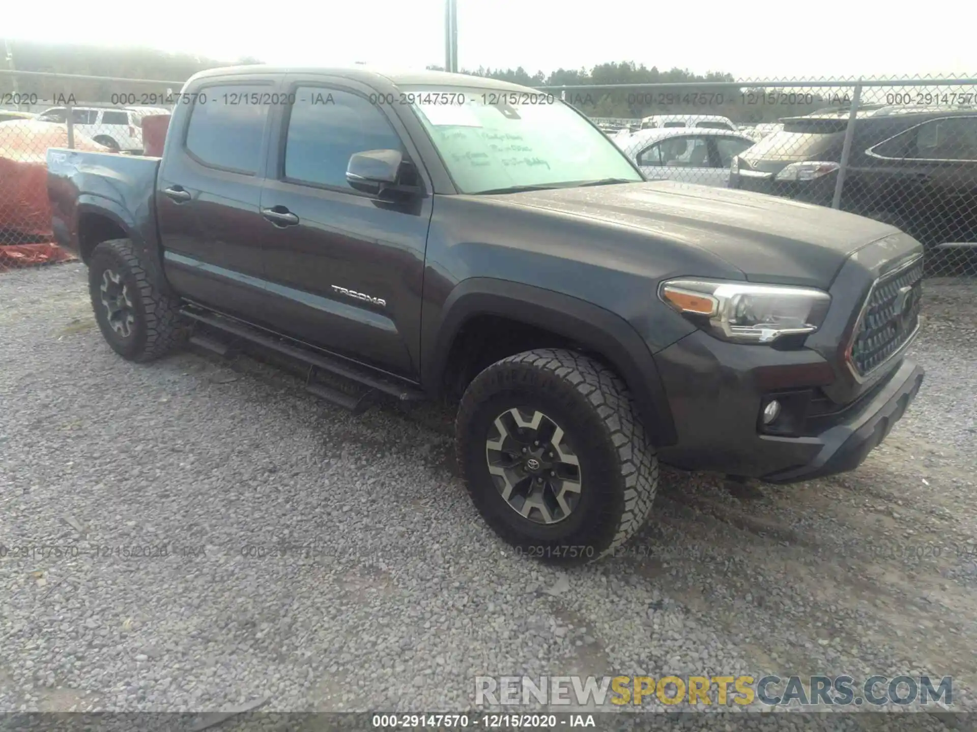 1 Photograph of a damaged car 3TMCZ5AN5KM279777 TOYOTA TACOMA 4WD 2019