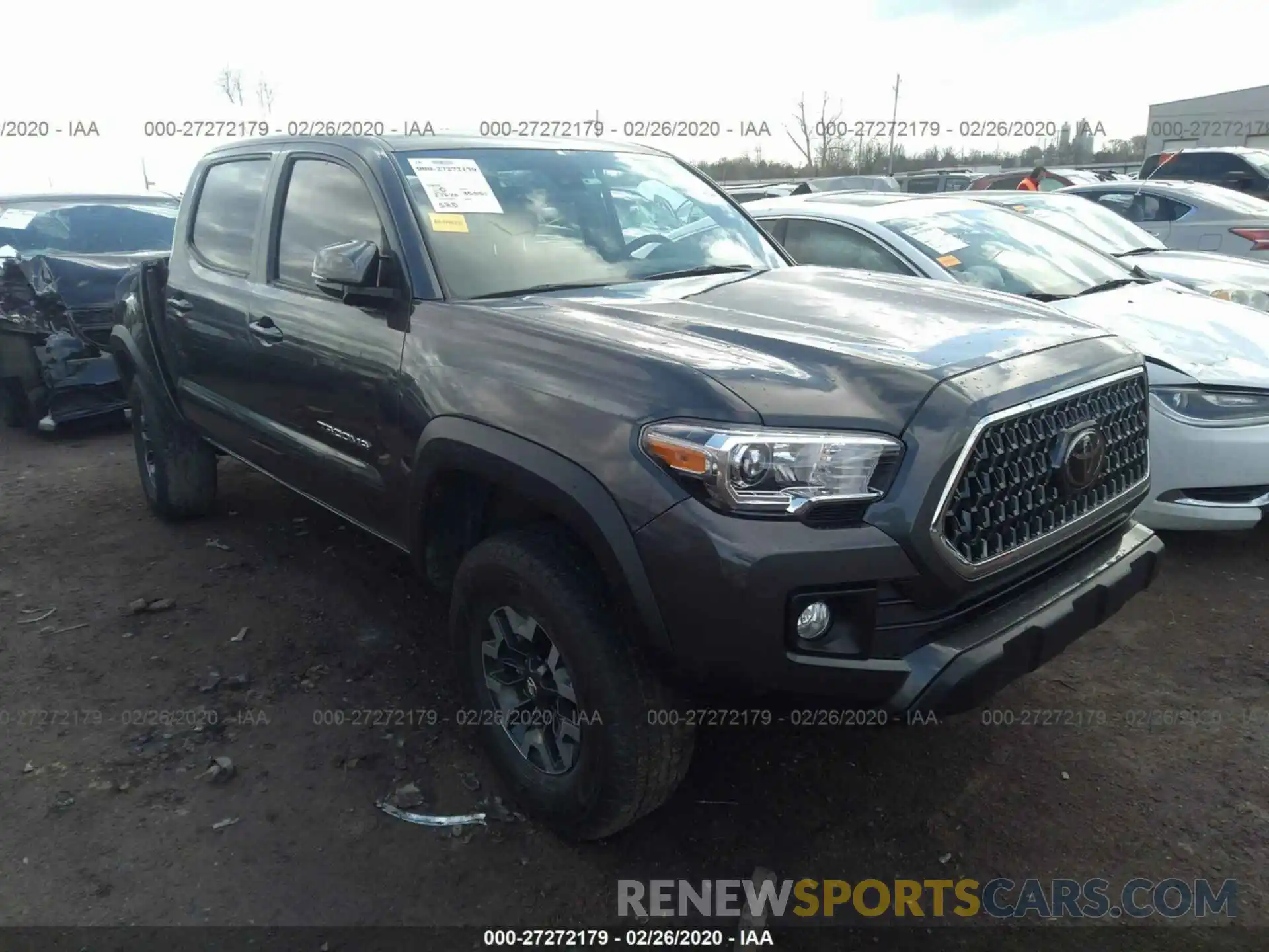 1 Photograph of a damaged car 3TMCZ5AN6KM190770 TOYOTA TACOMA 4WD 2019