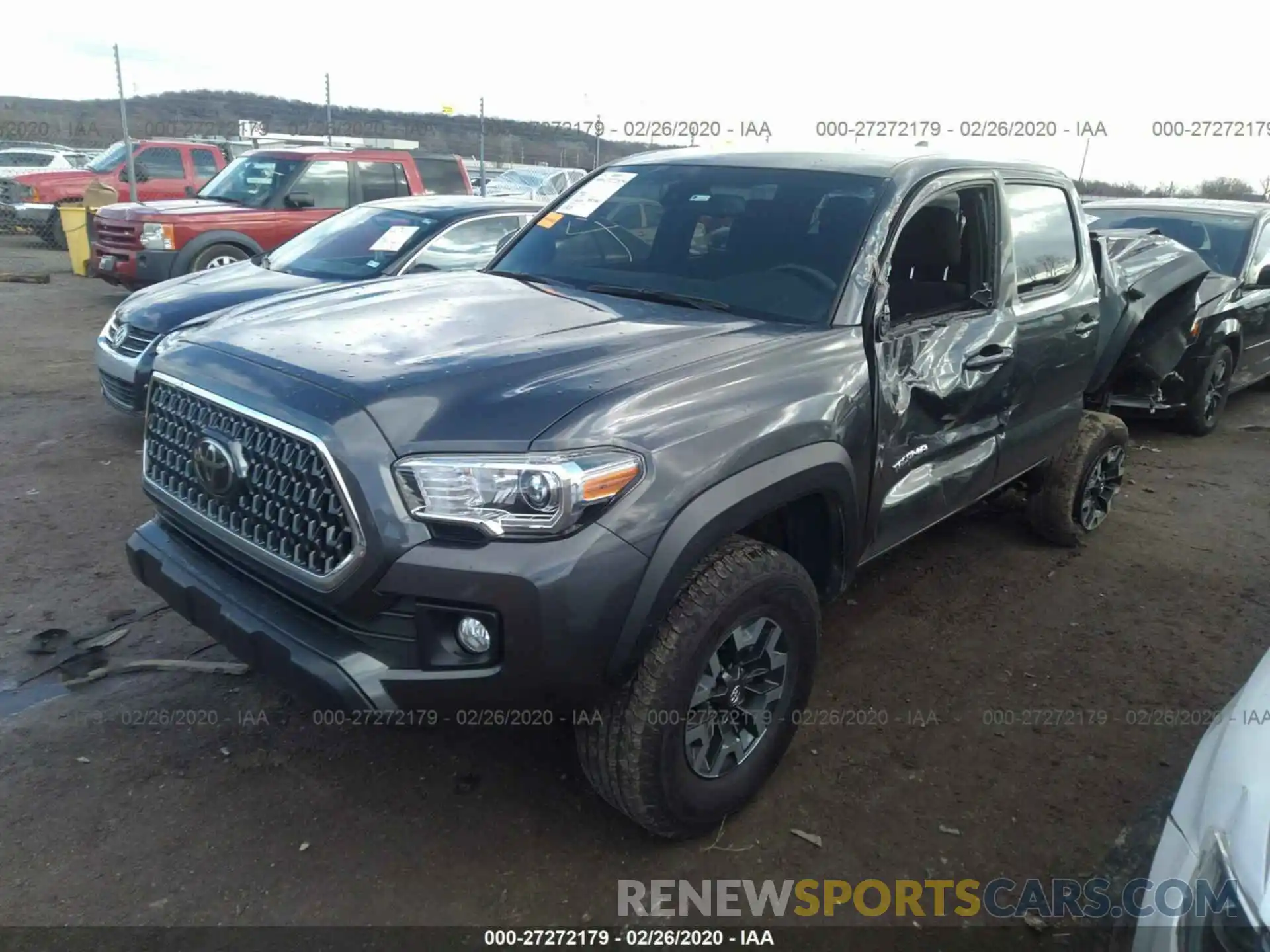 2 Photograph of a damaged car 3TMCZ5AN6KM190770 TOYOTA TACOMA 4WD 2019