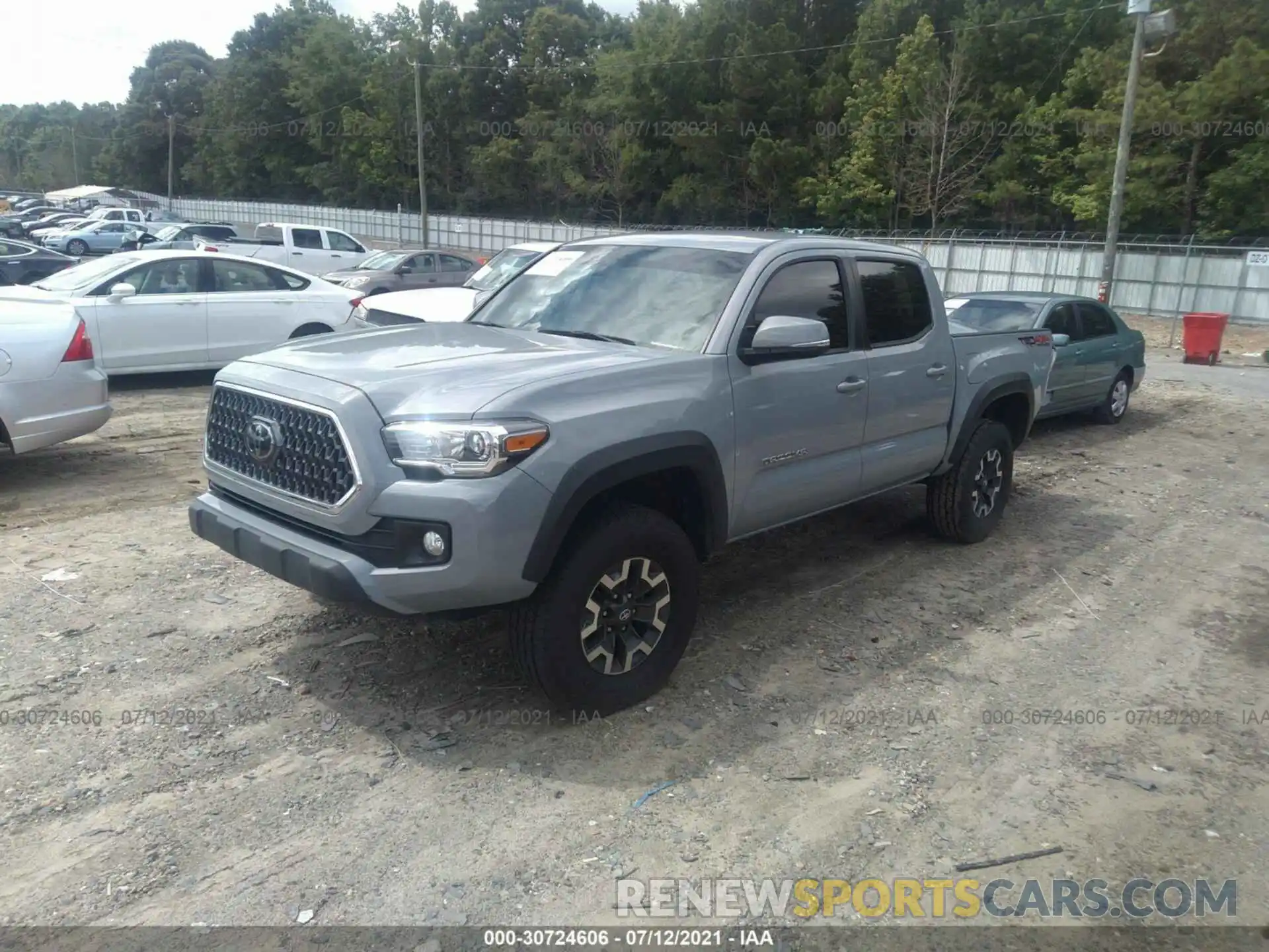 2 Photograph of a damaged car 3TMCZ5AN6KM191076 TOYOTA TACOMA 4WD 2019