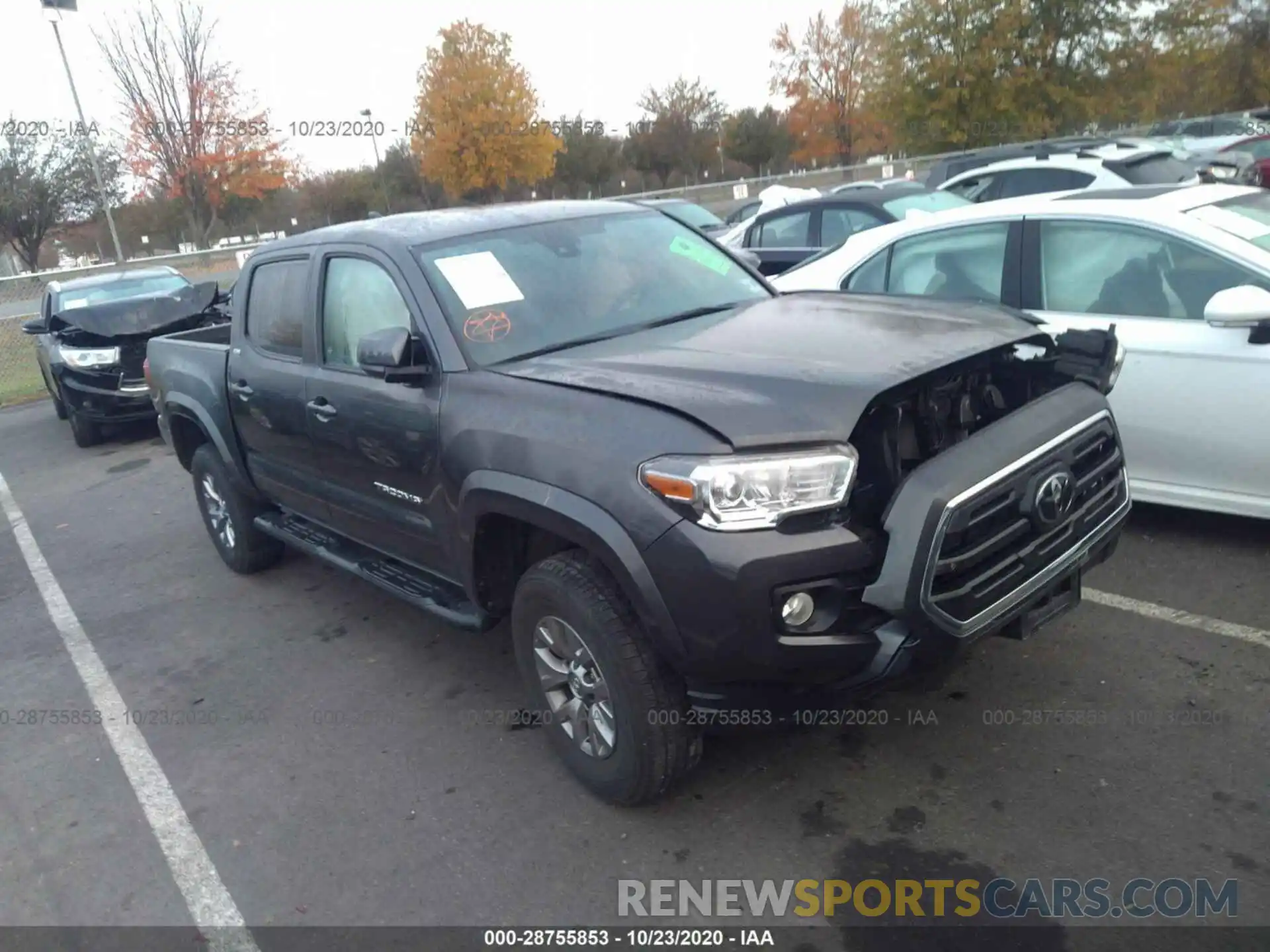 1 Photograph of a damaged car 3TMCZ5AN6KM192969 TOYOTA TACOMA 4WD 2019