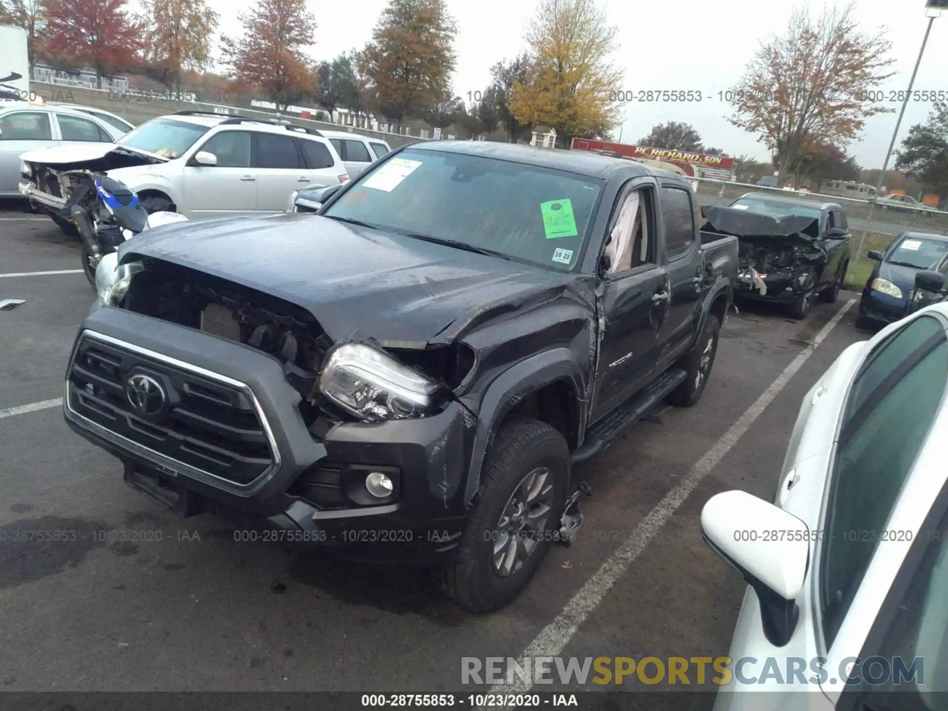 2 Photograph of a damaged car 3TMCZ5AN6KM192969 TOYOTA TACOMA 4WD 2019