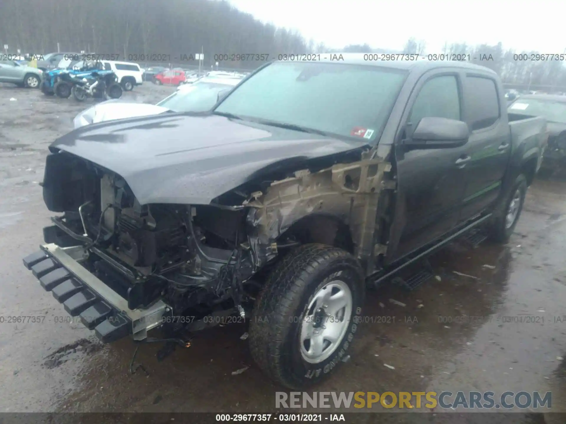 2 Photograph of a damaged car 3TMCZ5AN6KM193104 TOYOTA TACOMA 4WD 2019