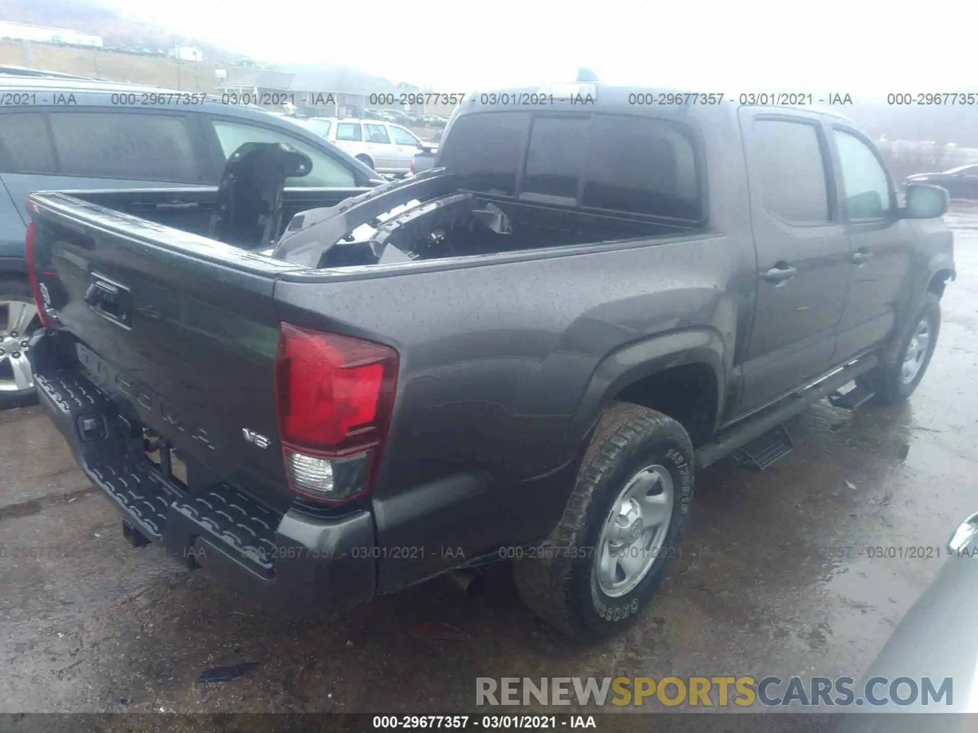 4 Photograph of a damaged car 3TMCZ5AN6KM193104 TOYOTA TACOMA 4WD 2019