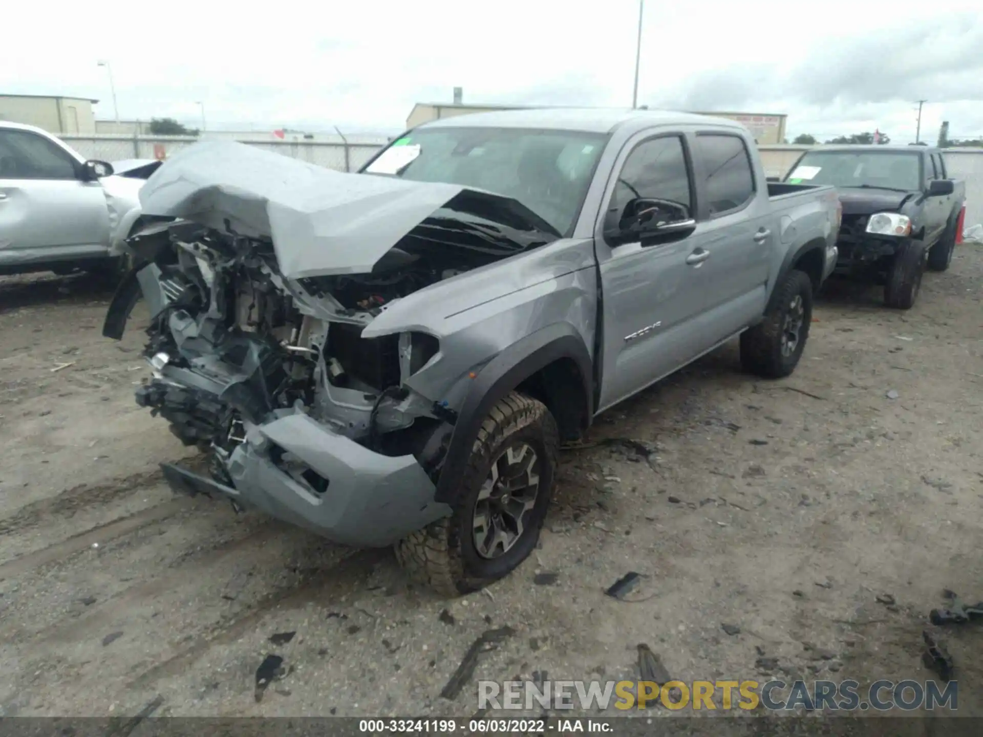 2 Photograph of a damaged car 3TMCZ5AN6KM193880 TOYOTA TACOMA 4WD 2019