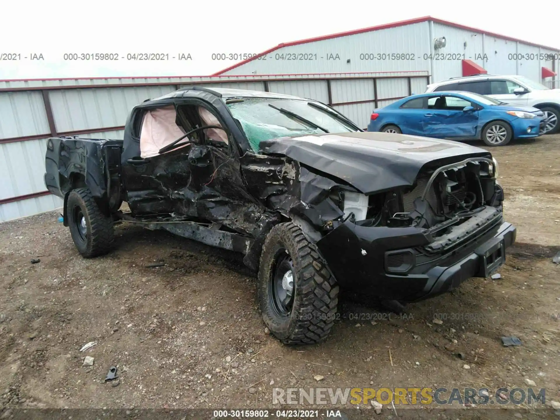 1 Photograph of a damaged car 3TMCZ5AN6KM194043 TOYOTA TACOMA 4WD 2019