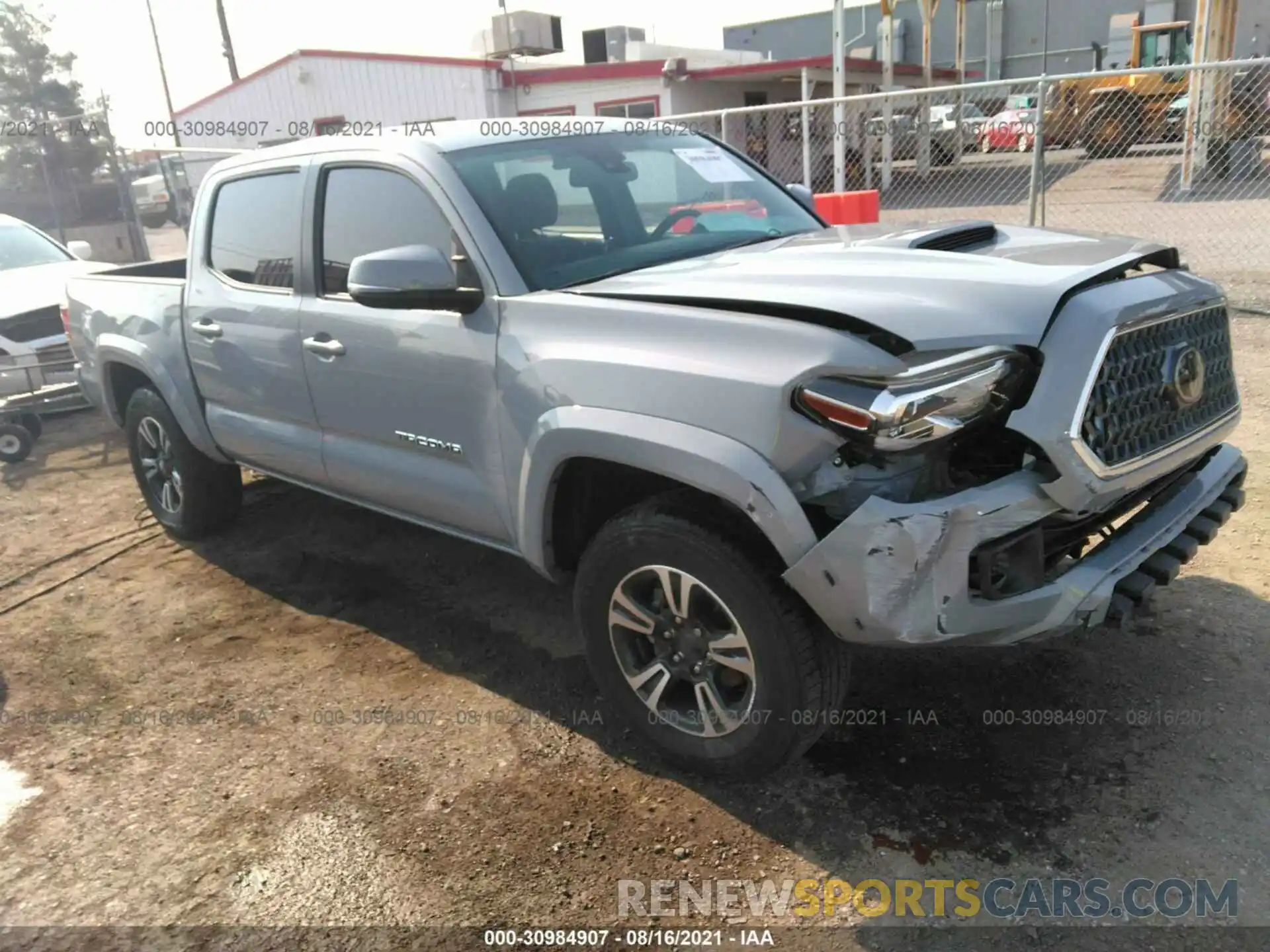 1 Photograph of a damaged car 3TMCZ5AN6KM208216 TOYOTA TACOMA 4WD 2019