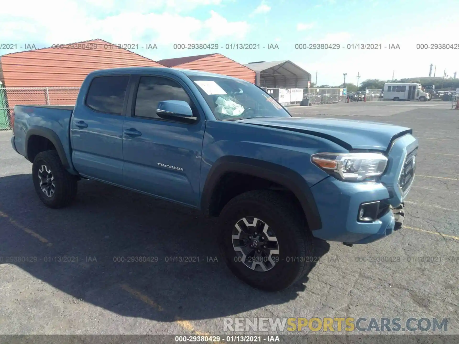 1 Photograph of a damaged car 3TMCZ5AN6KM208880 TOYOTA TACOMA 4WD 2019