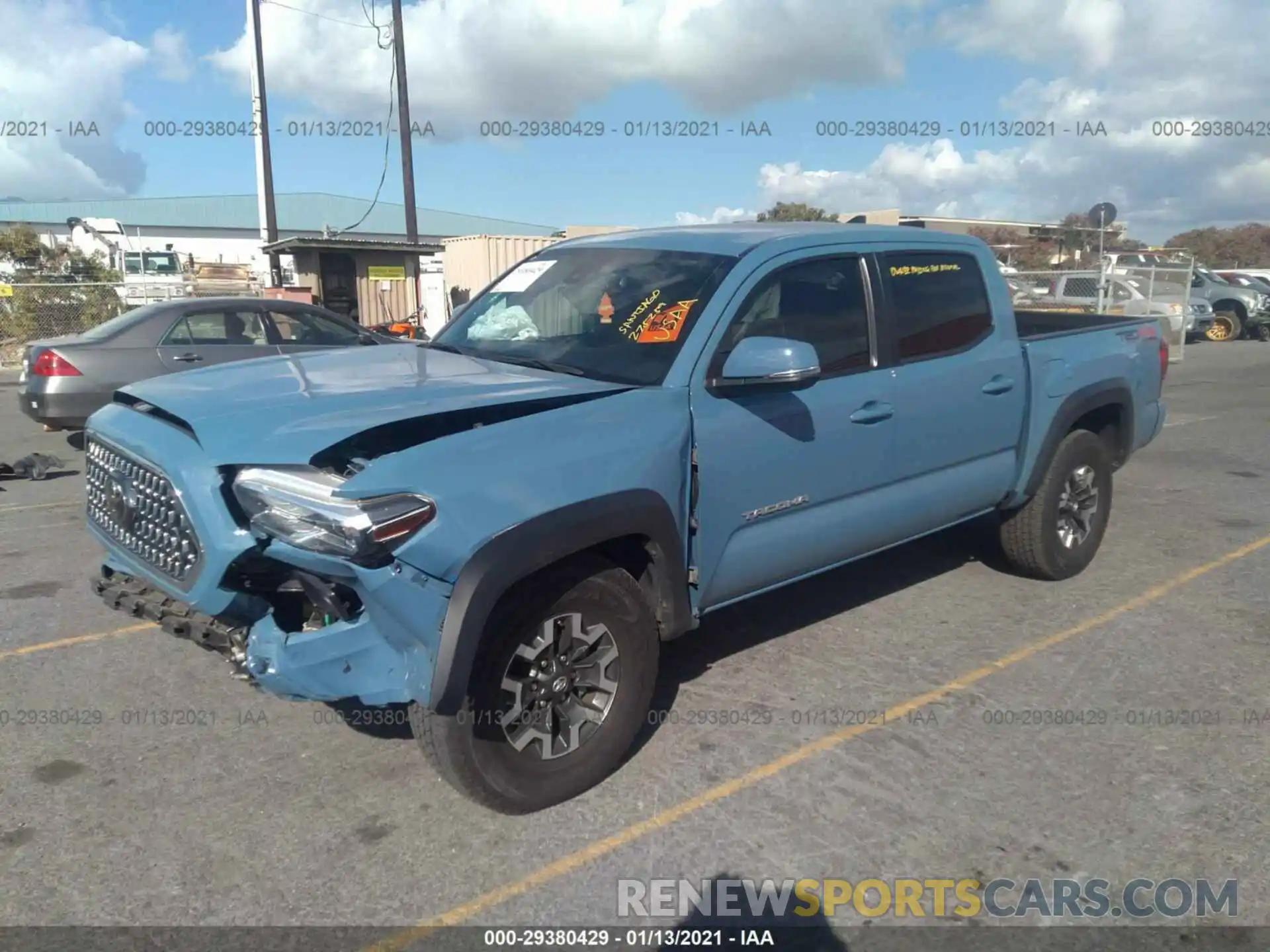 2 Photograph of a damaged car 3TMCZ5AN6KM208880 TOYOTA TACOMA 4WD 2019