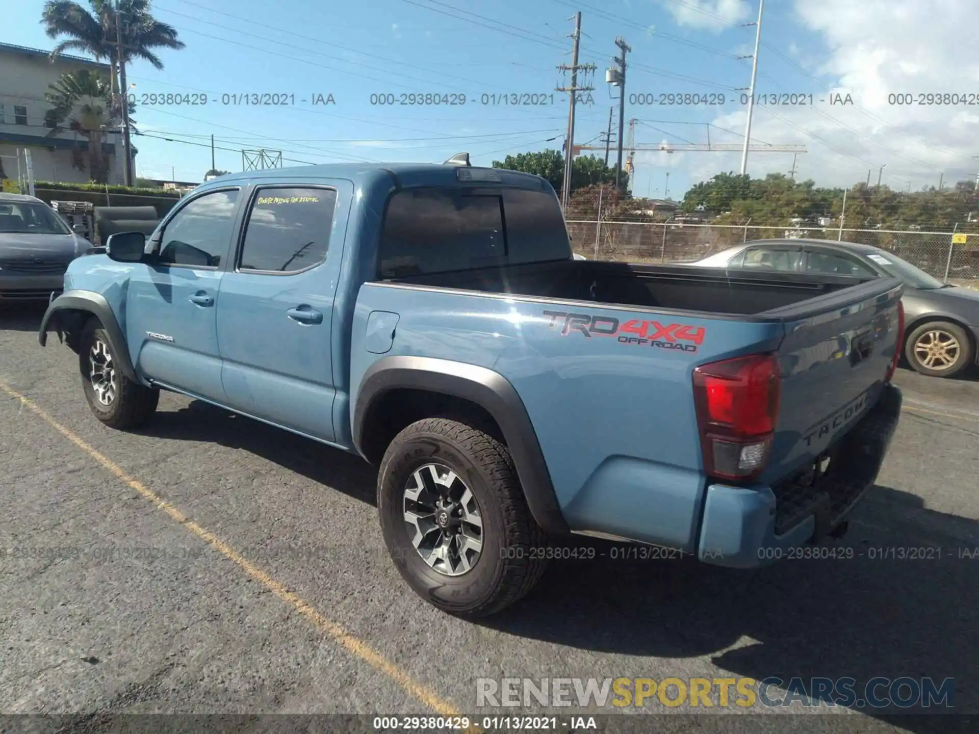 3 Photograph of a damaged car 3TMCZ5AN6KM208880 TOYOTA TACOMA 4WD 2019