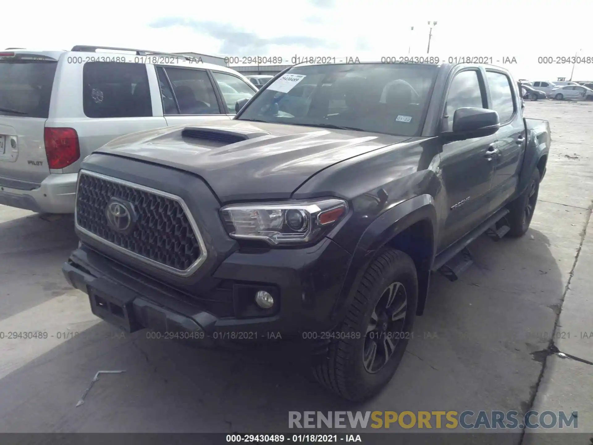 2 Photograph of a damaged car 3TMCZ5AN6KM219393 TOYOTA TACOMA 4WD 2019