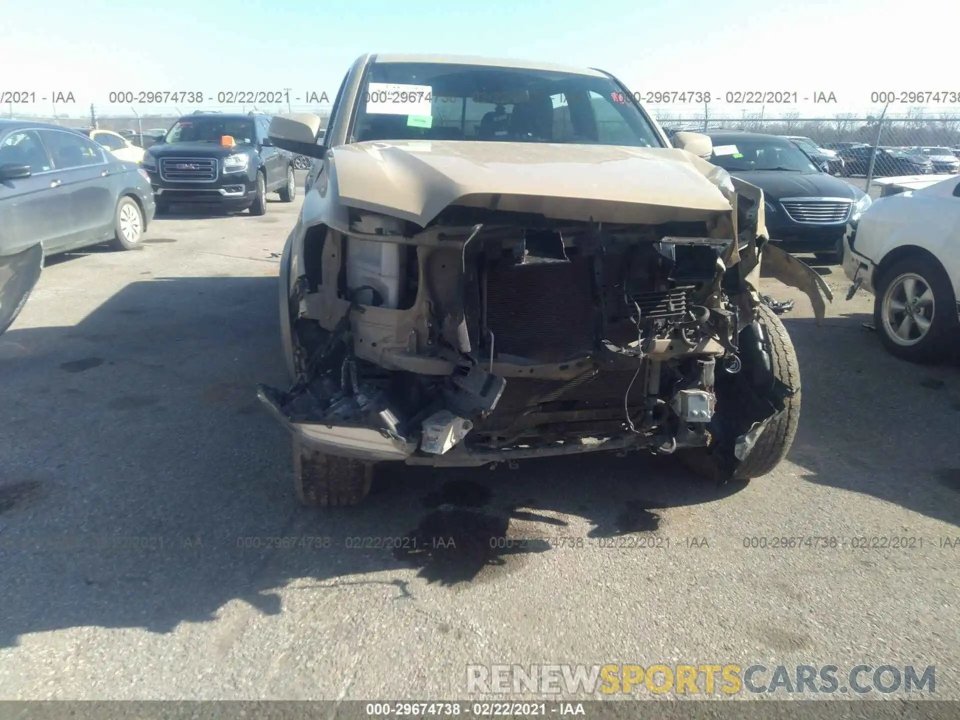 6 Photograph of a damaged car 3TMCZ5AN6KM220060 TOYOTA TACOMA 4WD 2019